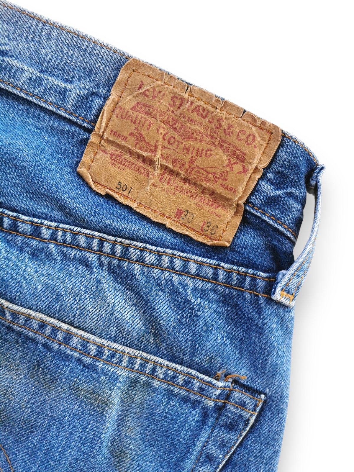 Levi's × Vintage Levis 501 Vintage Selvedge Usa w30” fit w28” Size US 28 / EU 44 - 6 Thumbnail