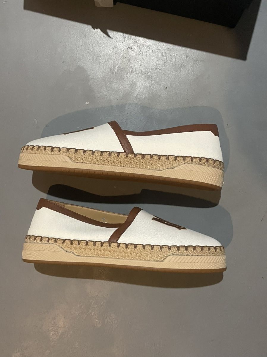 Amiri AMIRI Canvas Printed Espadrilles Beige Slip On Designer Shoe Size US 11 / EU 44 - 2 Thumbnail