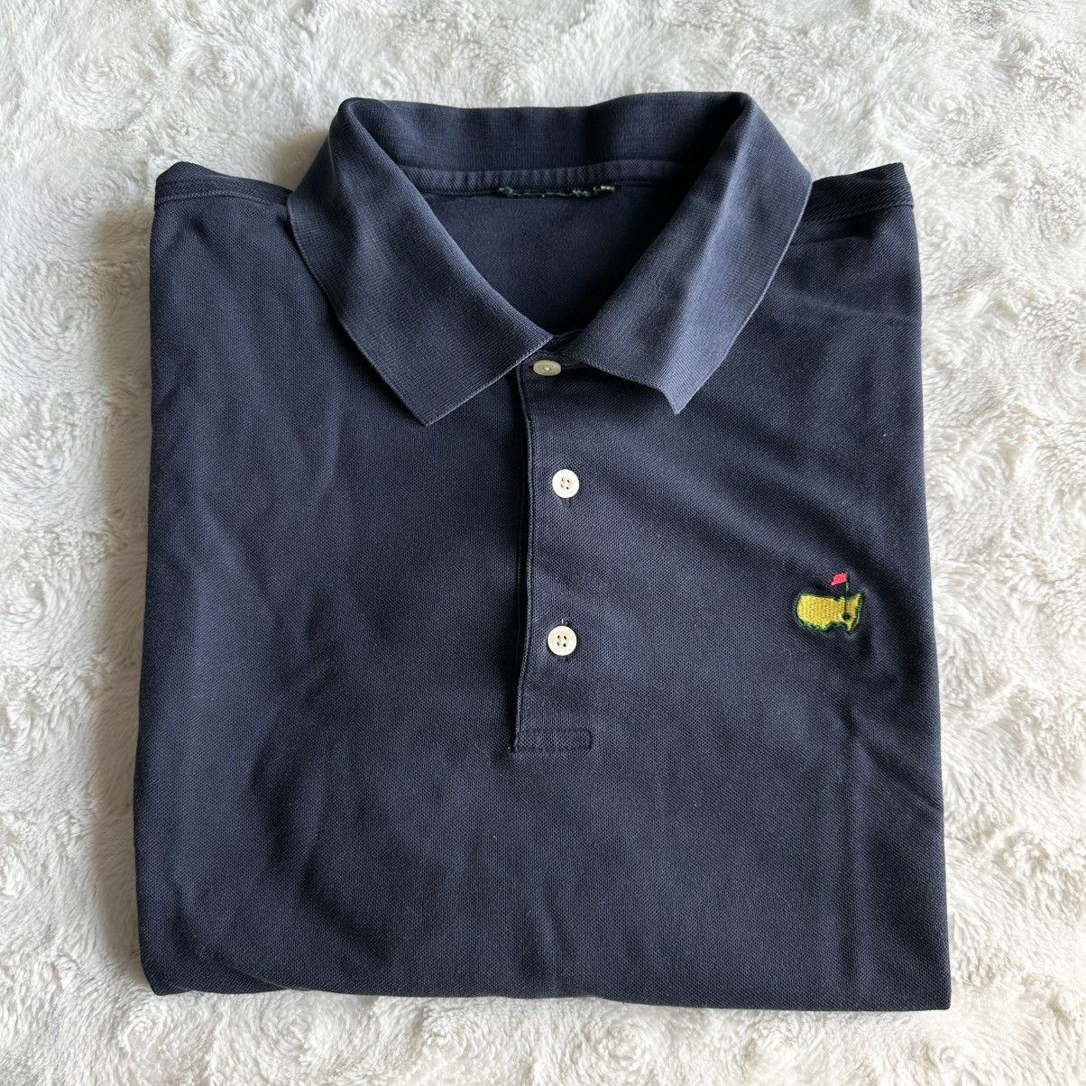 The Masters Vintage Masters Polo Shirt Mens XL Navy Blue Golf Augusta Size US XL / EU 56 / 4 - 1 Thumbnail