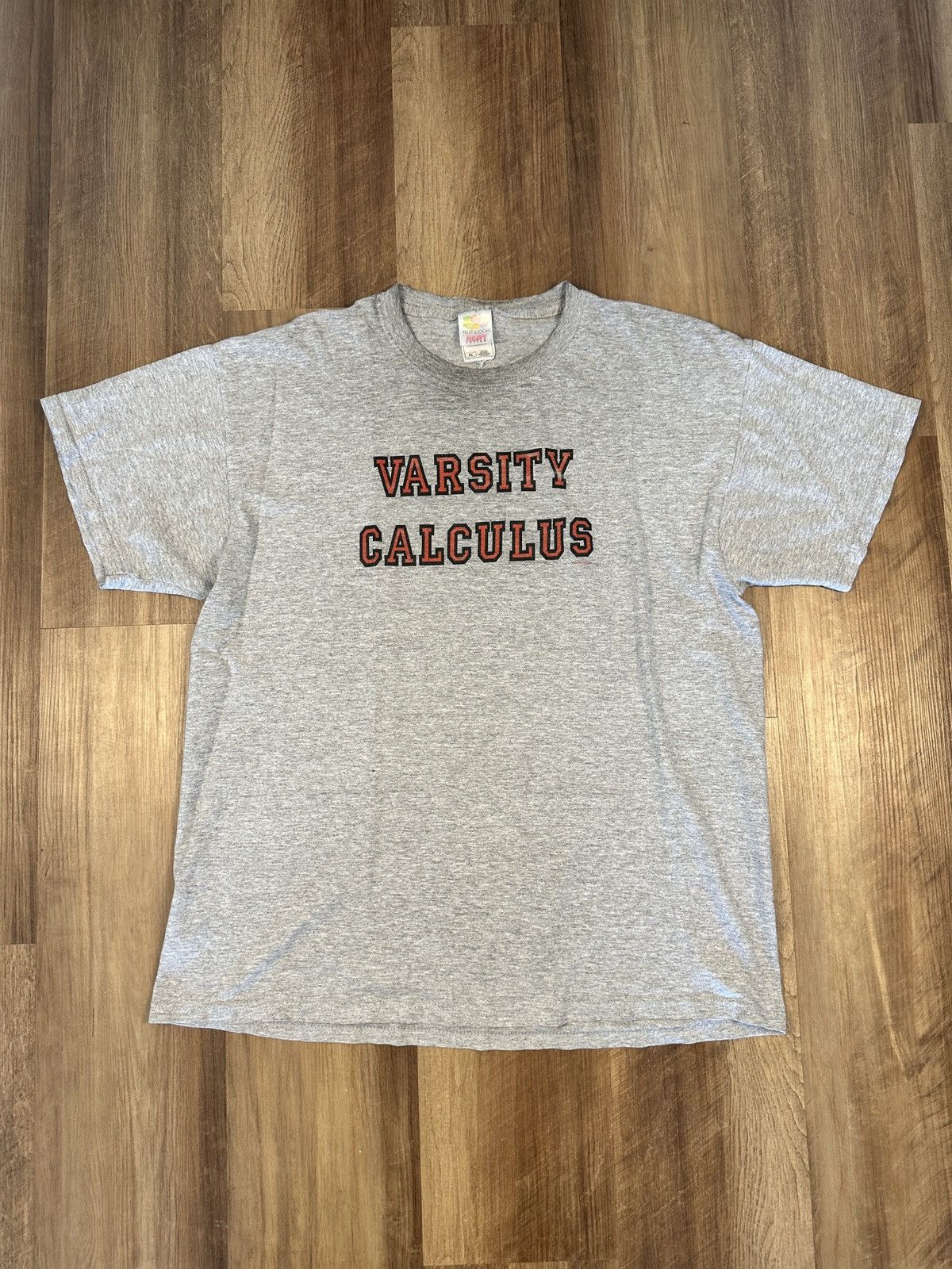 Vintage Vintage Varsity Calculus School T-Shirt Faded Thin Size US XL / EU 56 / 4 - 1 Thumbnail
