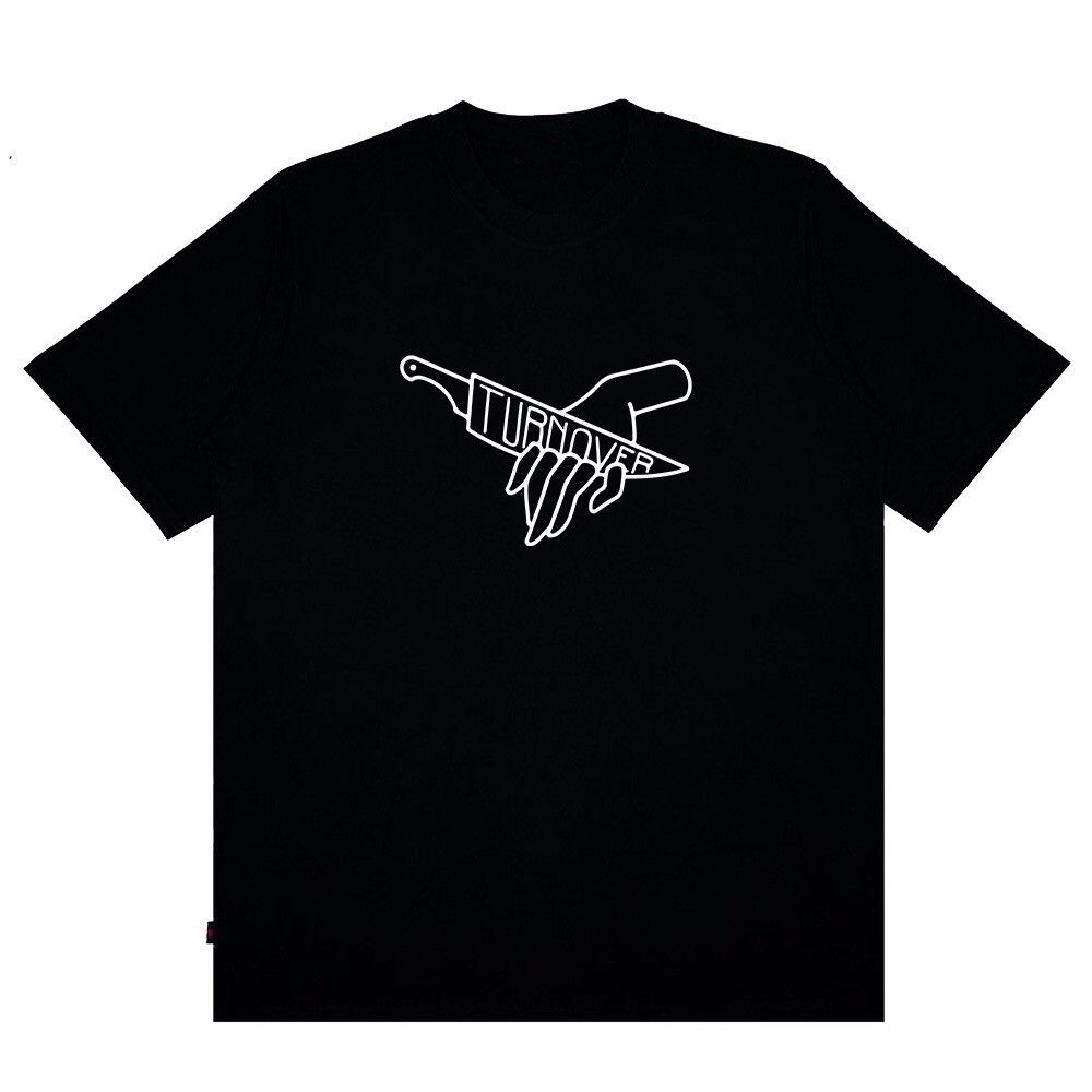 image of Band Tees Turnover - Cutting My Fingers Off in Black, Men's (Size Large)