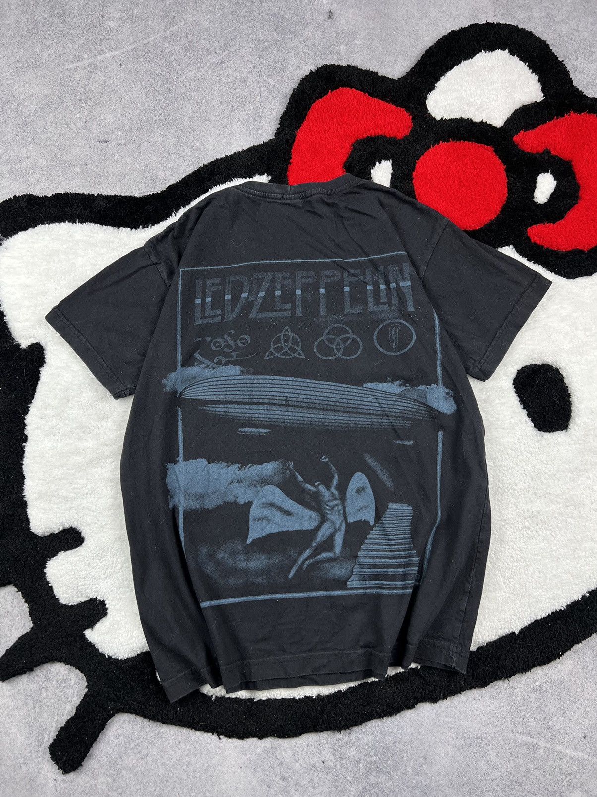 Band Tees Vintage Led Zeppelin 2000’s Zoso Overprinted Y2K Tee Shirt Size US M / EU 48-50 / 2 - 6 Thumbnail