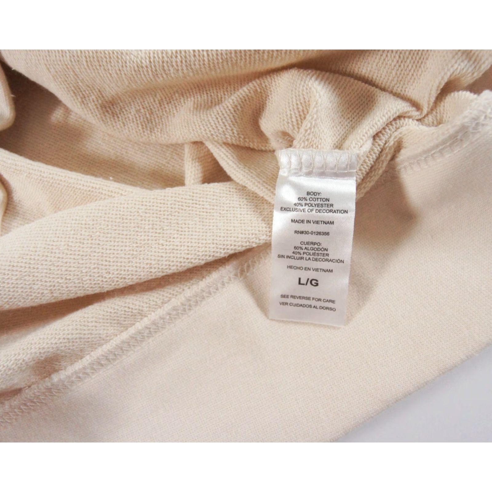Life is Good Life Is Good Sweatshirt Mens Large Beige Cream Hoodie USA Flag Nature Outdoors Size US L / EU 52-54 / 3 - 6 Thumbnail