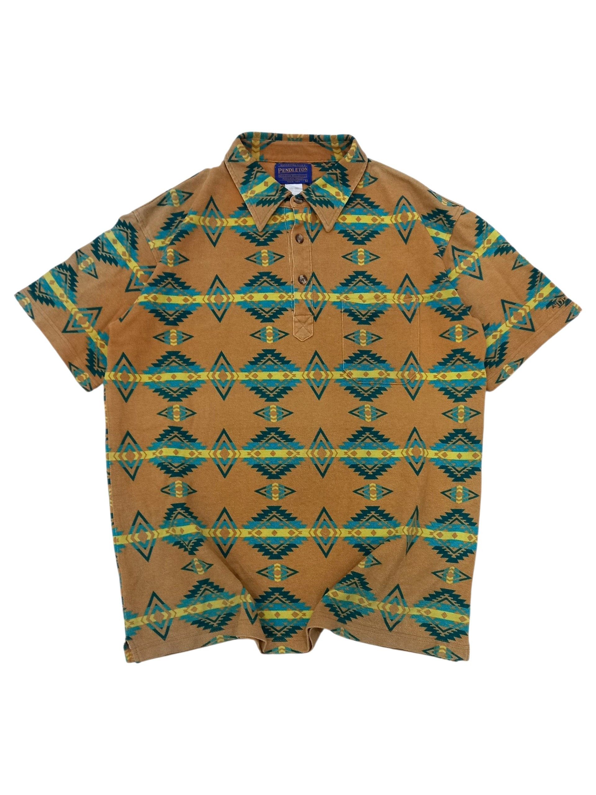 Pendleton Vintage Pendleton Navajo AOP Polo Shirt Size US L / EU 52-54 / 3 - 1 Thumbnail