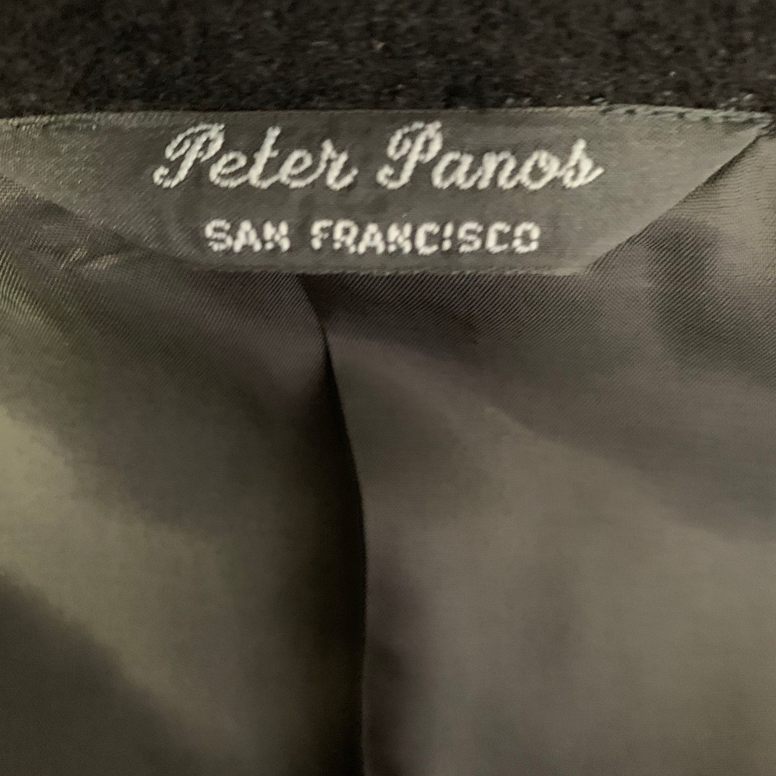 Other PETER PANOS 44 Black Cashmere Notch Lapel Sport Coat Size 44R - 4 Thumbnail