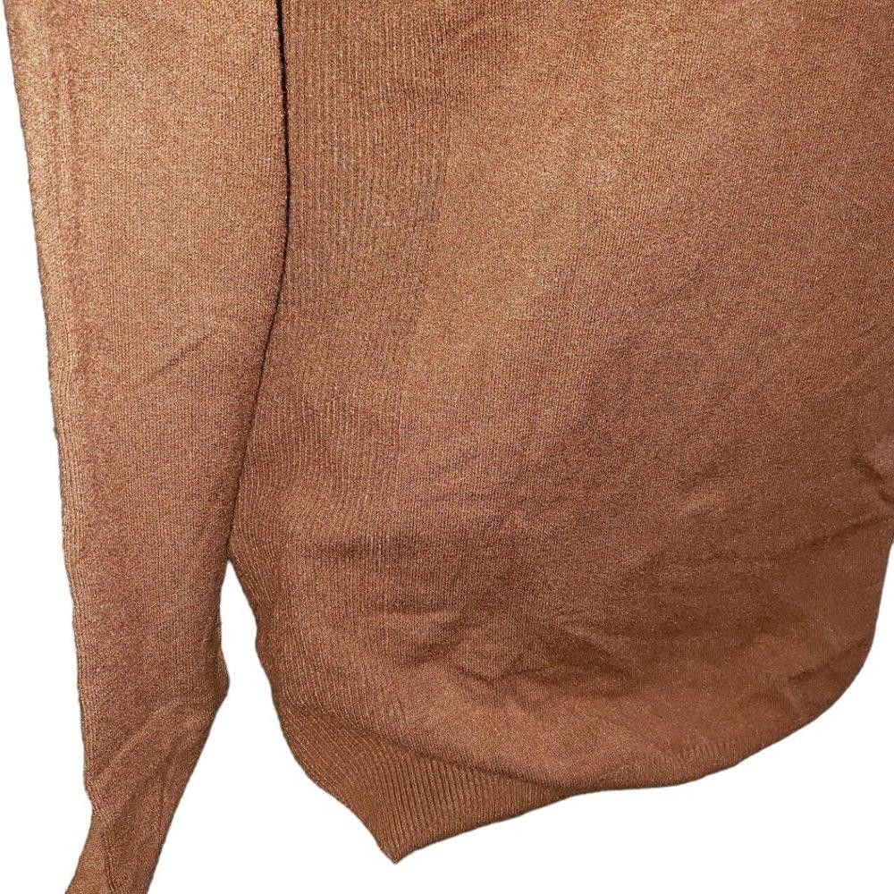 Designer CT787 Devotion by "Cyrus" Ladies Crew Neck Brown Sweater L Size L / US 10 / IT 46 - 5 Thumbnail