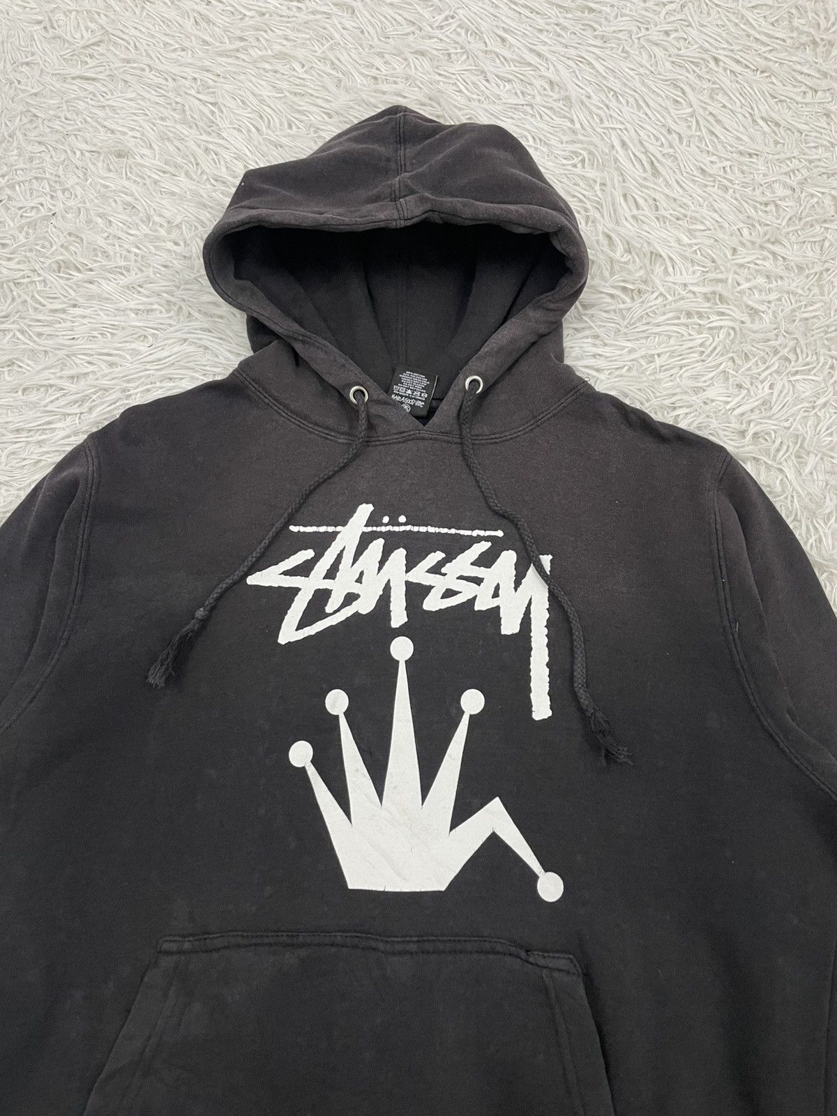 Stussy Vintage Sunfaded Stussy Crown Hoodie Size US S / EU 44-46 / 1 - 5 Thumbnail