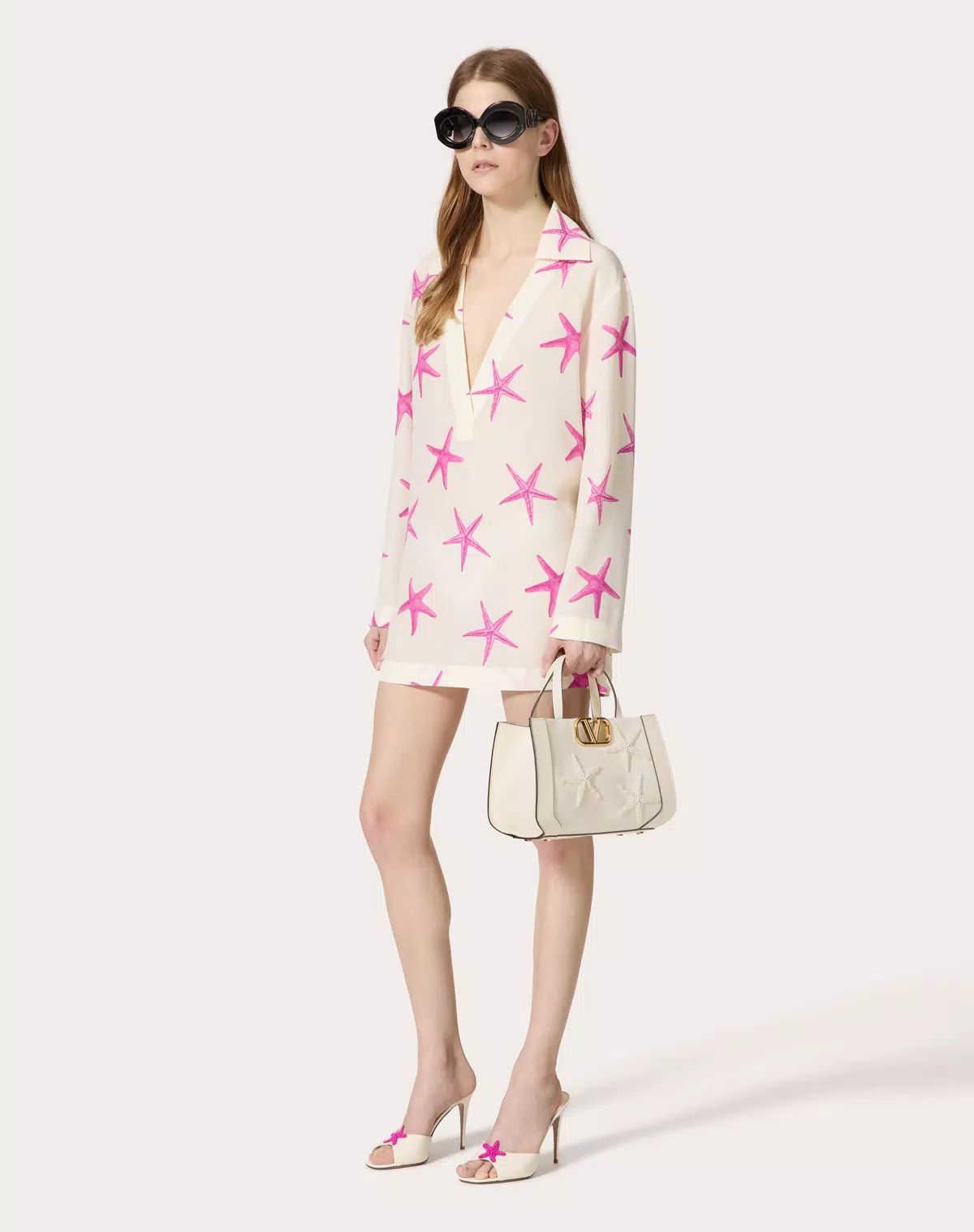 Valentino oc11z0725 Size:OS/ Raffia Handbag With Embroidery in White Size ONE SIZE - 8 Thumbnail