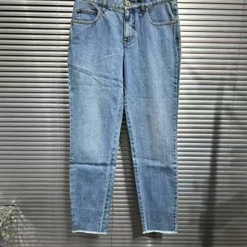 Chanel Chanel Blue Cotton Embroidered Jeans for Women 0089 Size 28" / US 6 / IT 42 - 1 Thumbnail