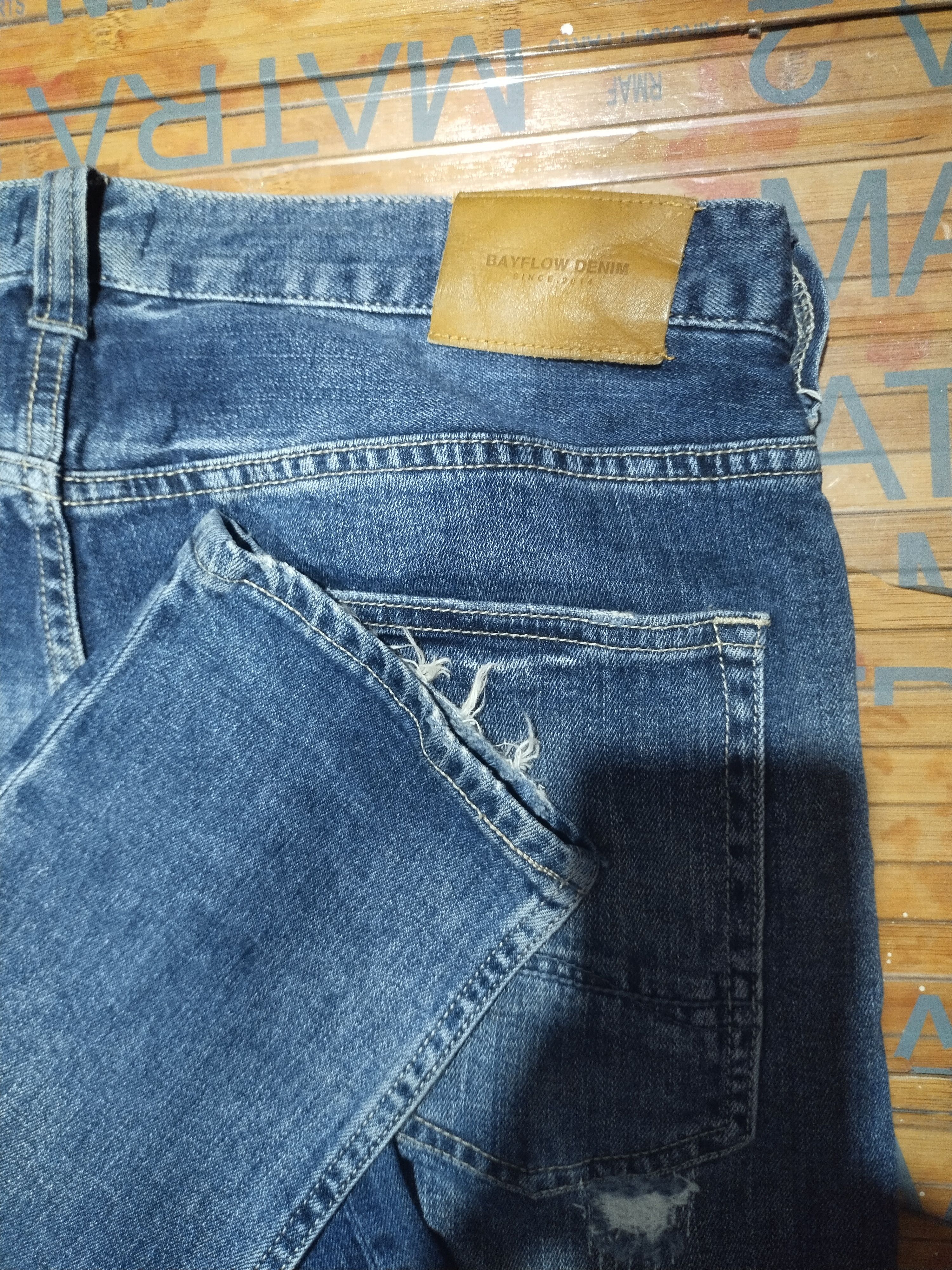 Vintage Bayflow Denim Tapered "Atretchable" Sz 30" Size US 30 / EU 46 - 13 Thumbnail
