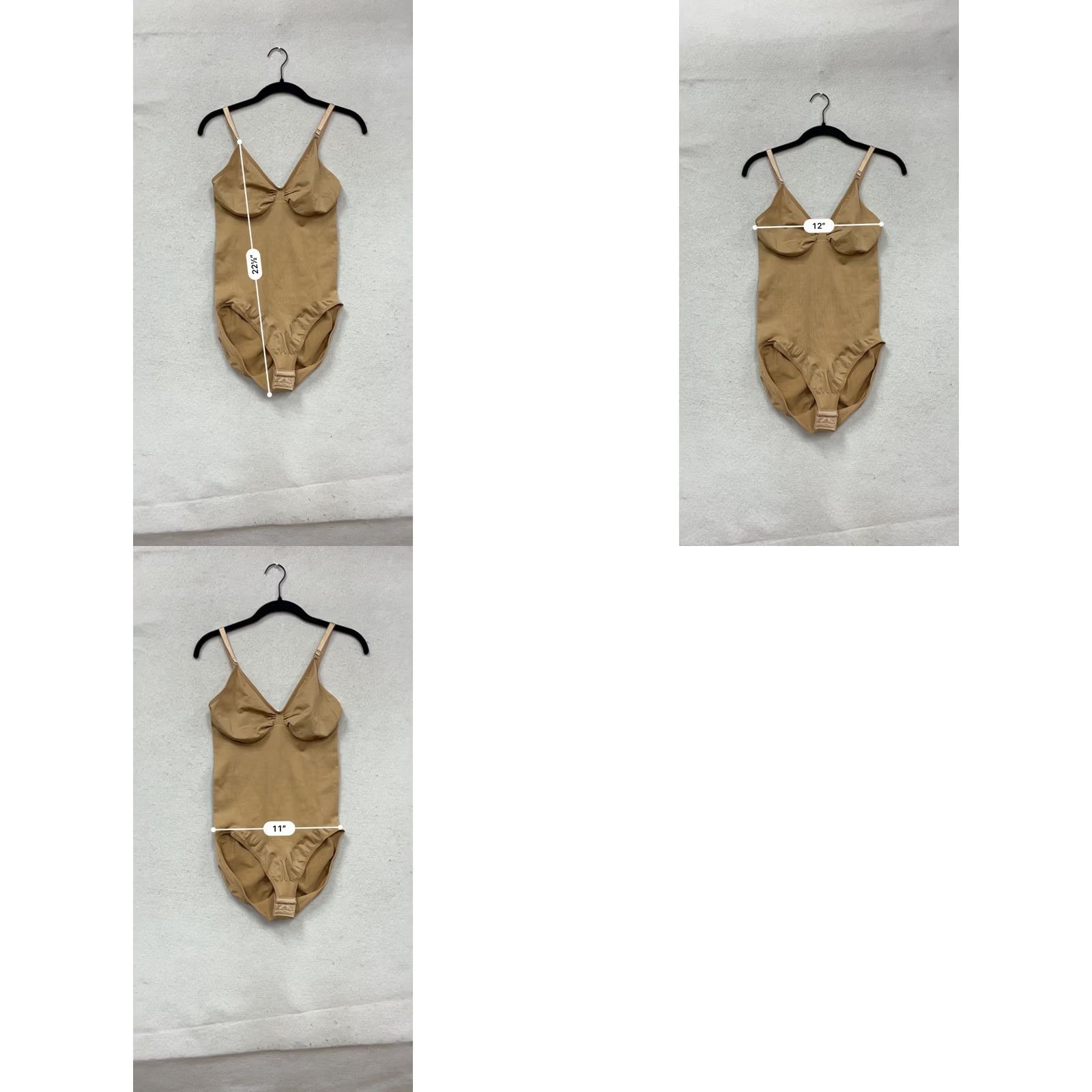 Vintage Khaya Beige Bodysuit Unisex Adults Tank XXXL Adjustable Straps Snap Closure Size 3XL Beig e Nylon Spandex Ribbed Like New Size XXL / US 16-18 / IT 52-54 - 8 Thumbnail