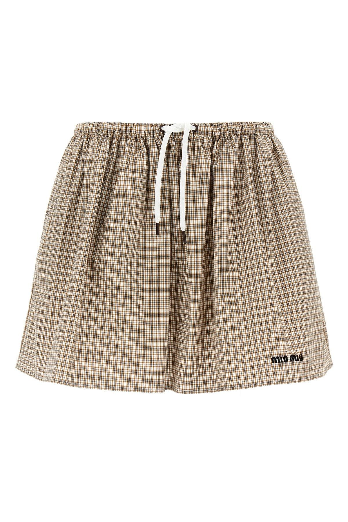 Miu Miu Tartan mini skirt Size 27" / US 4 / IT 40 - 1 Thumbnail