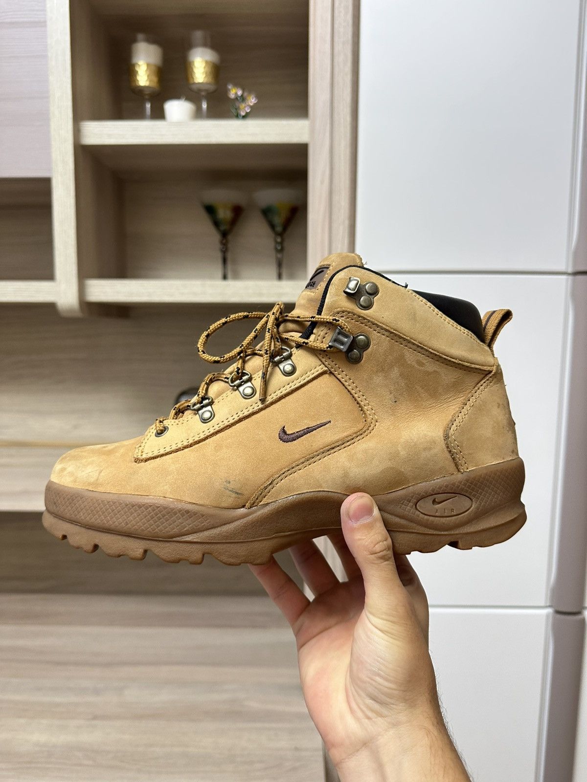 Nike ACG Nike ACG Brown Suede Leather Trail Hiking Boots Shoes Mens Size US 9.5 / EU 42-43 - 3 Thumbnail