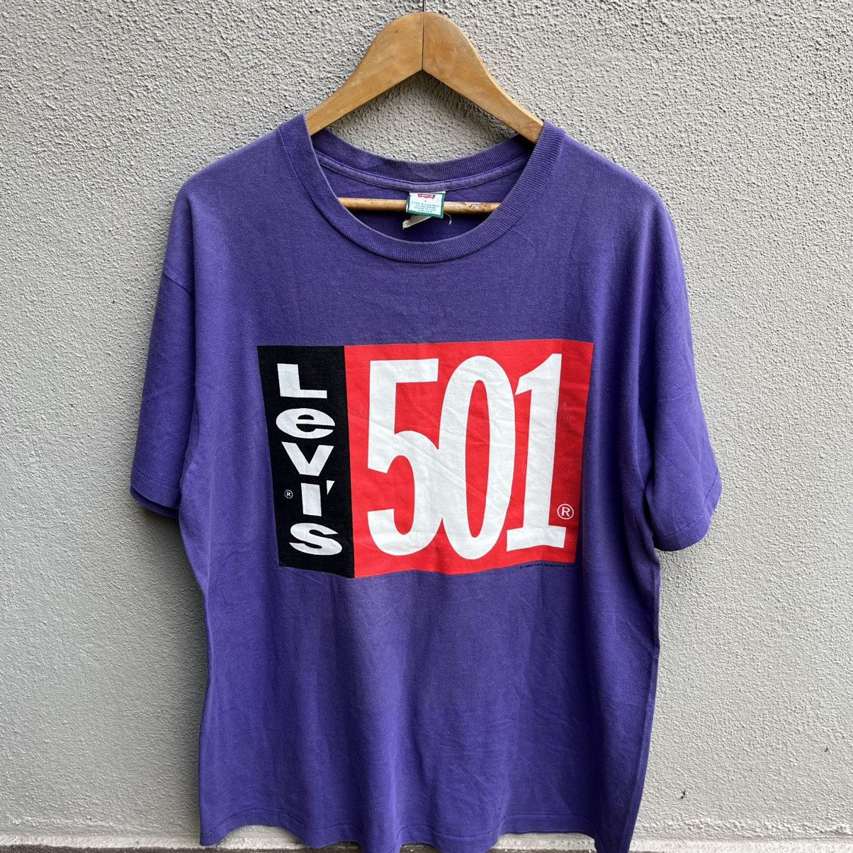 Levi's Vintage 90s LEVIS 501 tee Size US L / EU 52-54 / 3 - 2 Thumbnail