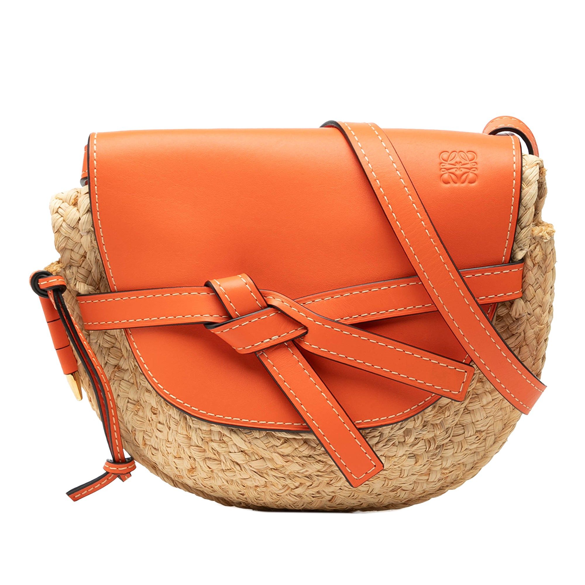Loewe Medium Raffia Gate Crossbody Size ONE SIZE - 1 Thumbnail