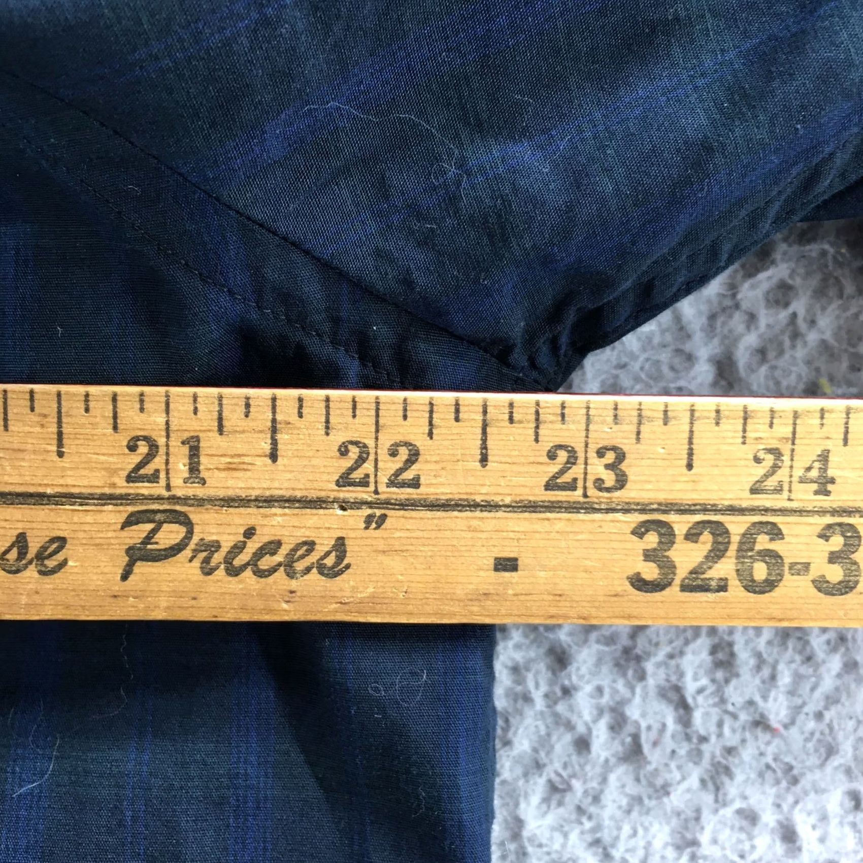 Nautica Nautica Dress Shirt Mens 15.5 Blue Plaid Cotton Long Sleeve Button-Down Collared Shirt Size 42R - 6 Thumbnail