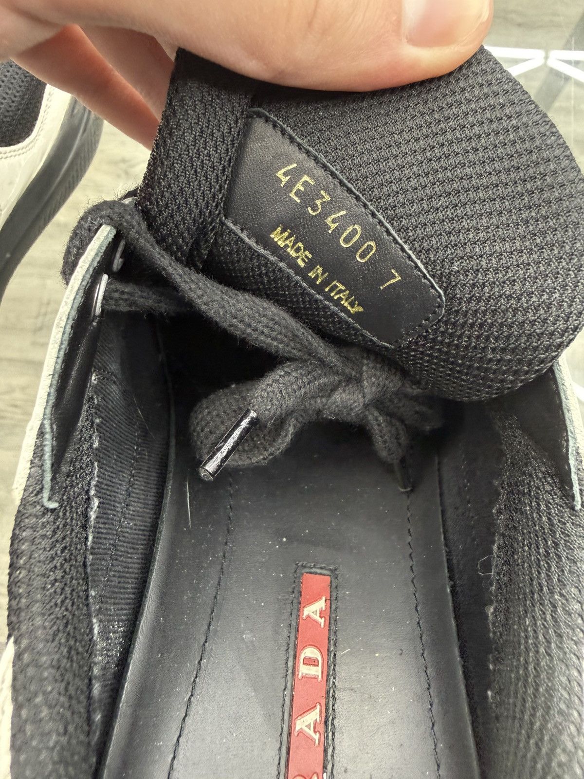 Prada Prada Cup Sneakers - White/Black Size US 8 / EU 41 - 7 Thumbnail