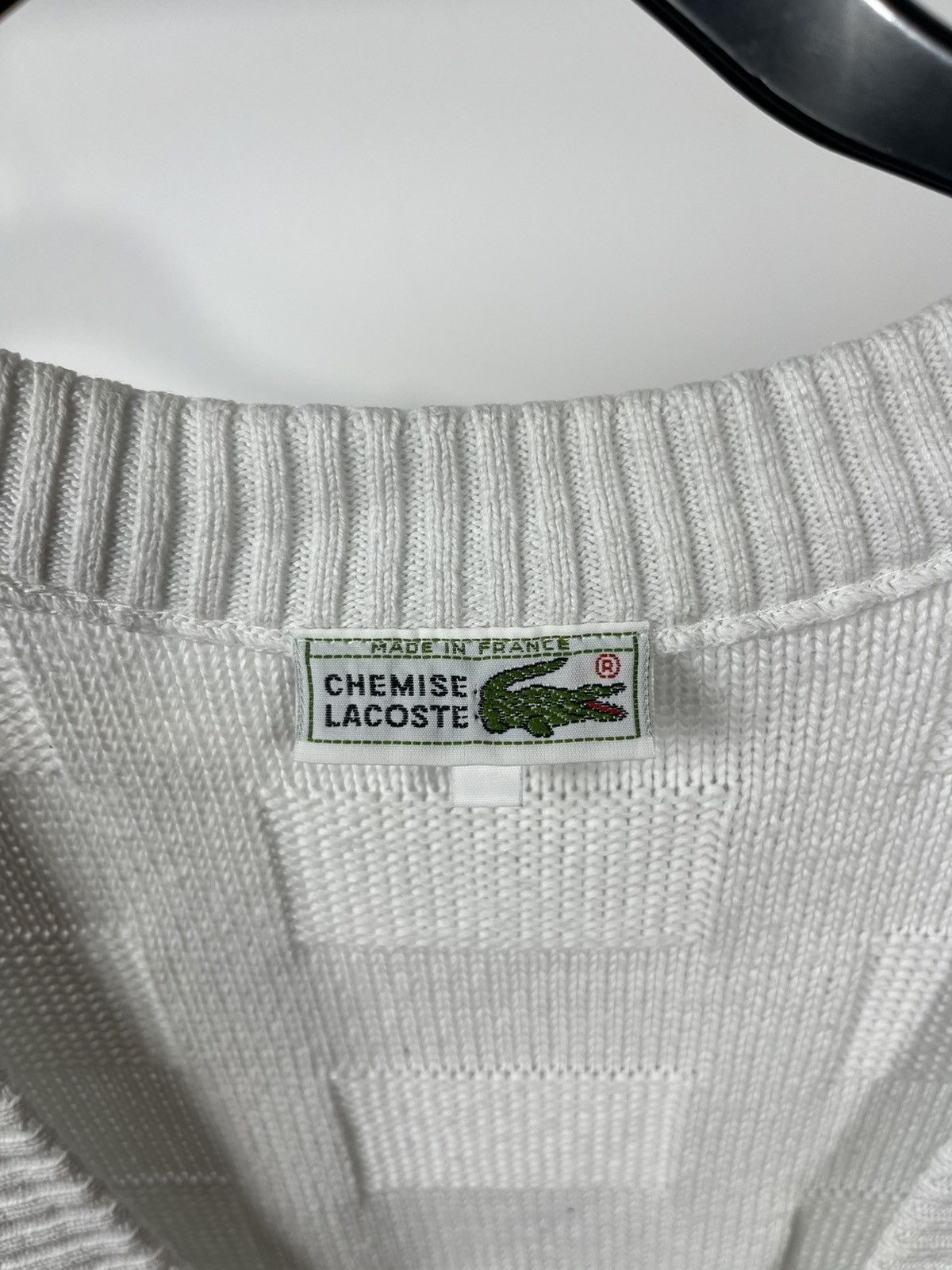 Lacoste Vintage Chemise Lacoste Cardigan Made in France Size 5 Size US XL / EU 56 / 4 - 4 Thumbnail