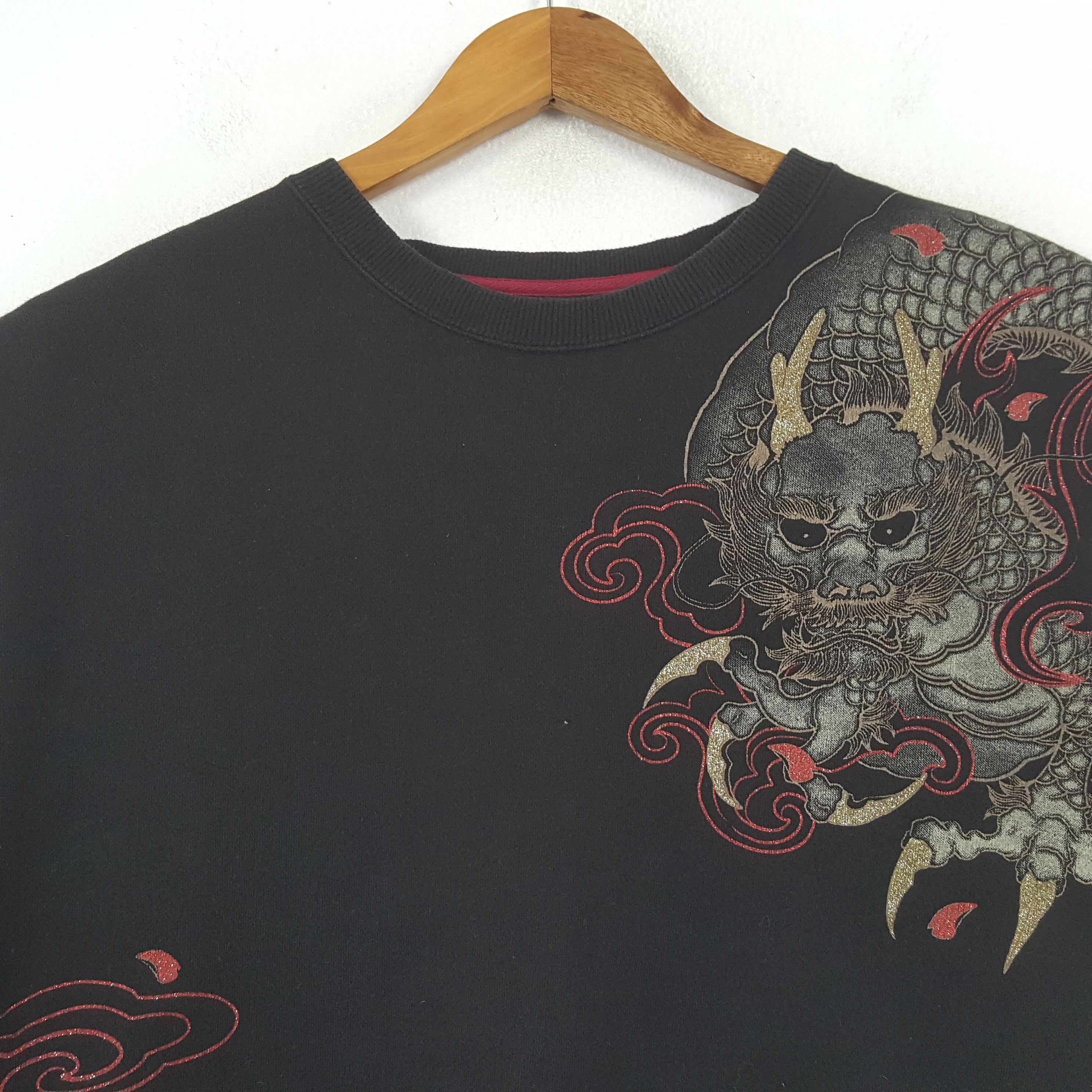 Japanese Brand Vintage SORRIDERE DRAGON Japanese Brand Sweatshirt C291N25 Size US XL / EU 56 / 4 - 4 Thumbnail