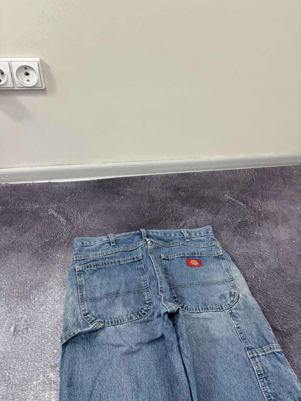 Dickies Vintage Dickies Y2K Faded Light Blue Denim Work Baggy Jeans Size US 31 - 5 Thumbnail