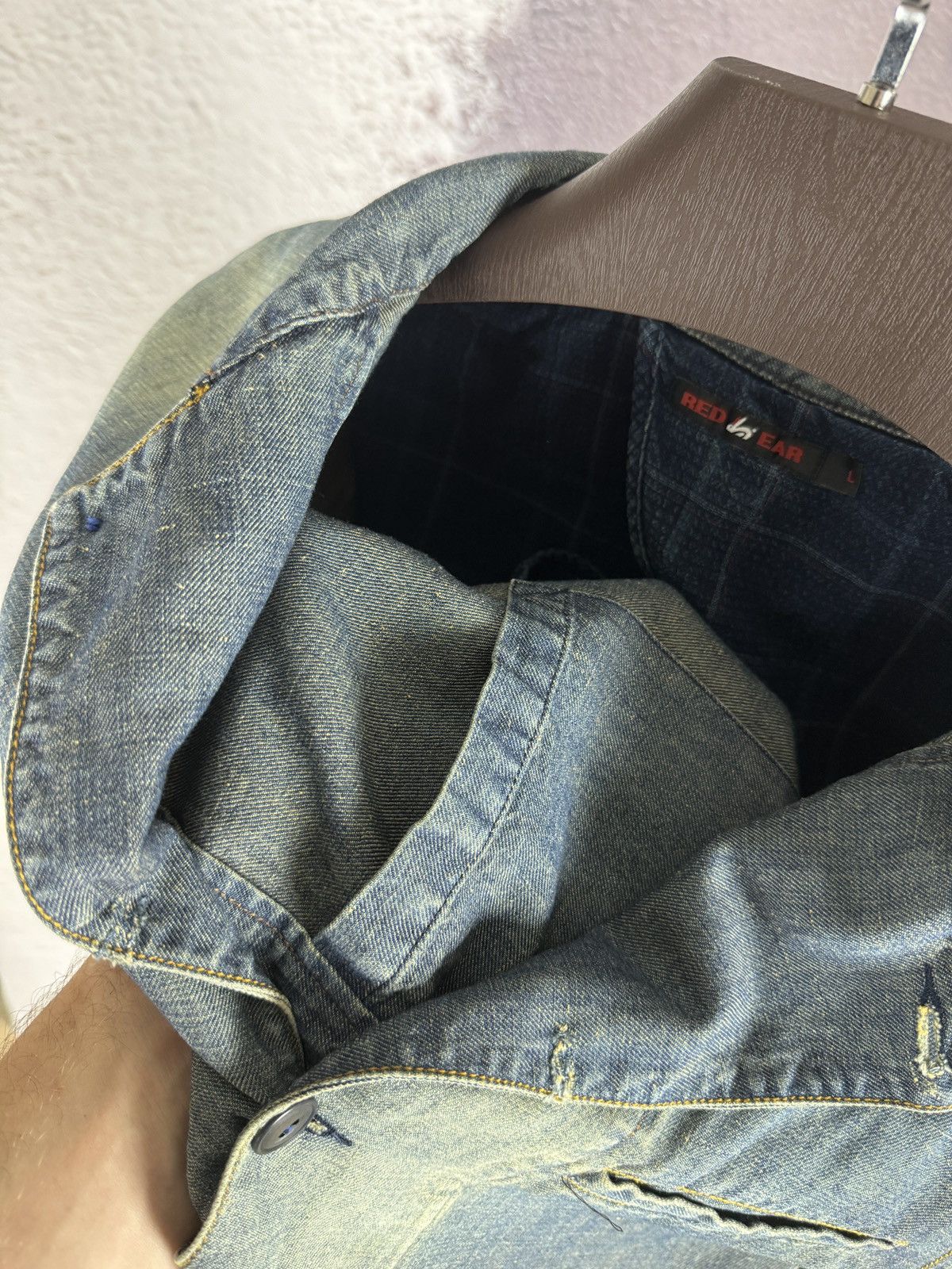 Paul Smith Red Ear by Paul Smith blue faded denim work jacket blazer Size US L / EU 52-54 / 3 - 21 Thumbnail