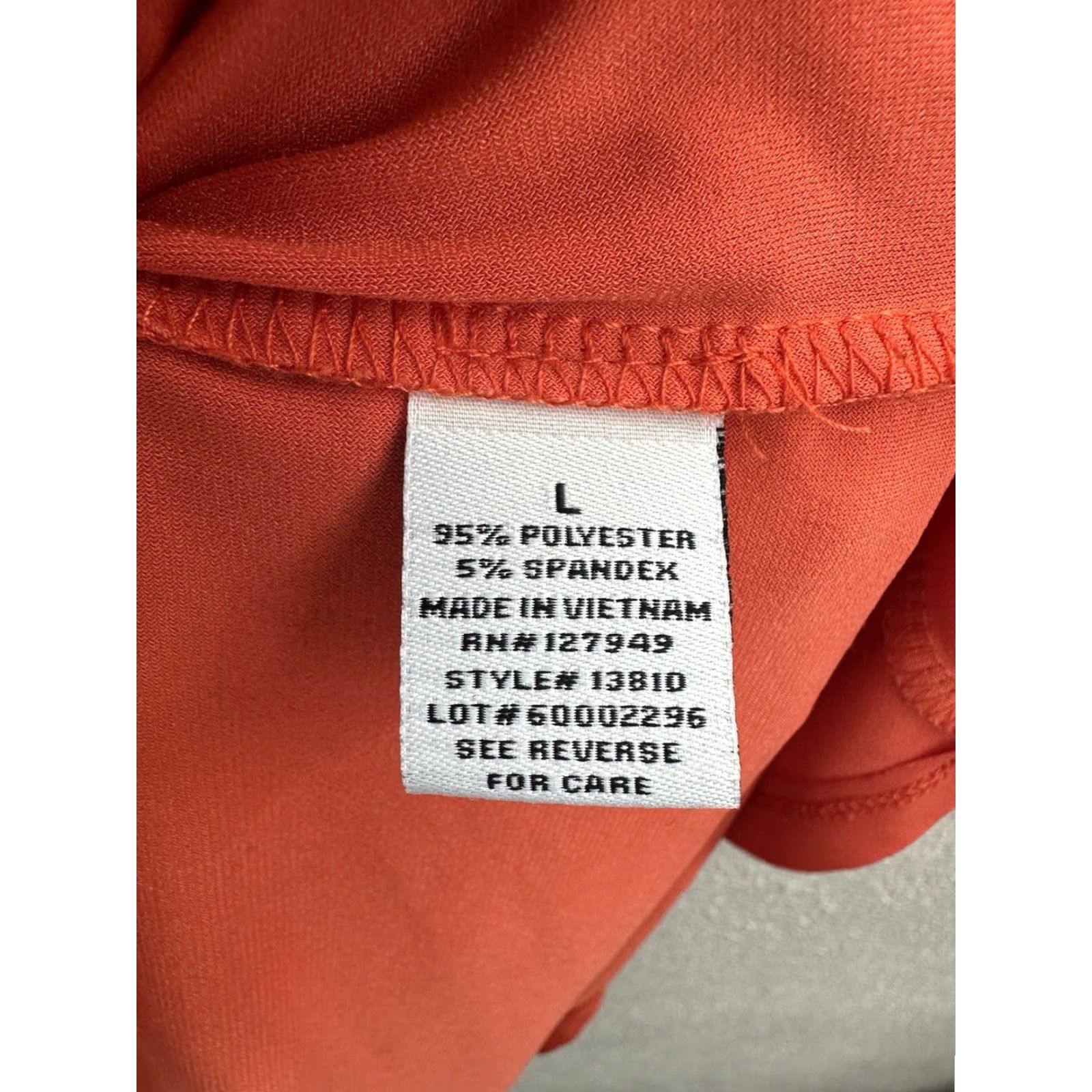 Vintage Emma & Michele Womens Dress Size Large Orange Midi Tank Dress Sleeveless Round Neck Casual Business Party/Cocktail Travel Workwear Size L / US 10 / IT 46 - 6 Thumbnail