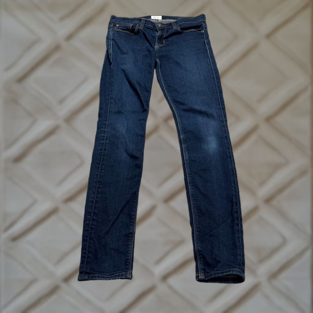 Hudson VINTAGE Hudson Women's Skinny Jeans 26 Dark Wash Cotton Blend Casual Slim Fit Mid Rise 28" Inseam Blue Girl Size 26" / US 2 / IT 38 - 1 Thumbnail
