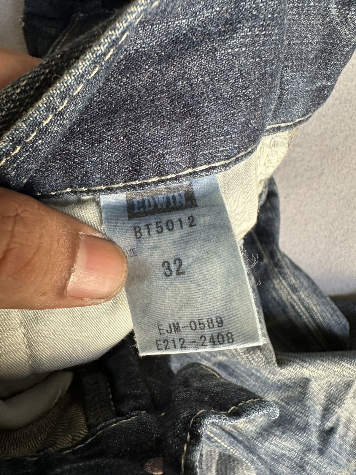 Japanese Brand FLARE Edwin Blue Trip Denim Size US 32 / EU 48 - 21 Thumbnail