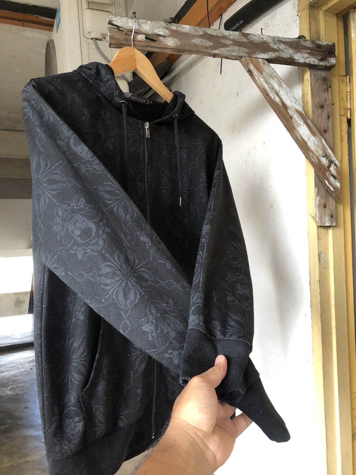 Nice🔥 Gwanner Full Print Skull Bondage Punk Hoodie