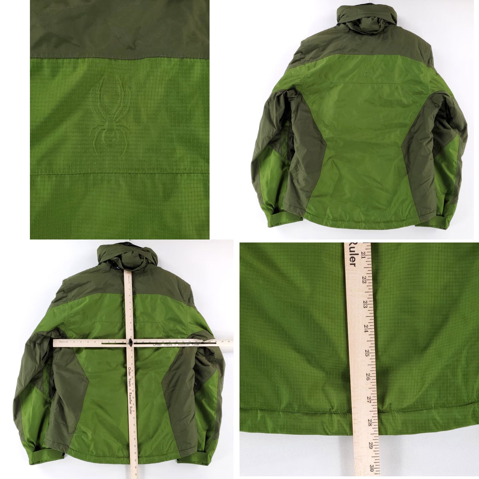 Spyder Spyder Jacket Mens M Dermizax Thinsulate Axys Entrant Ski Snowboard Green Parka Nylon Size US M / EU 48-50 / 2 - 8 Thumbnail