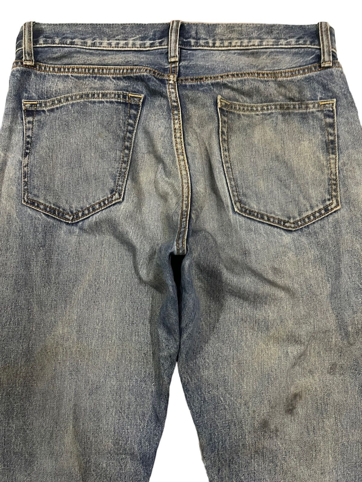 Uniqlo Vintage Japanese Uniqlo Selvage Blue Wash Distressed Jeans Size US 32 / EU 48 - 5 Thumbnail
