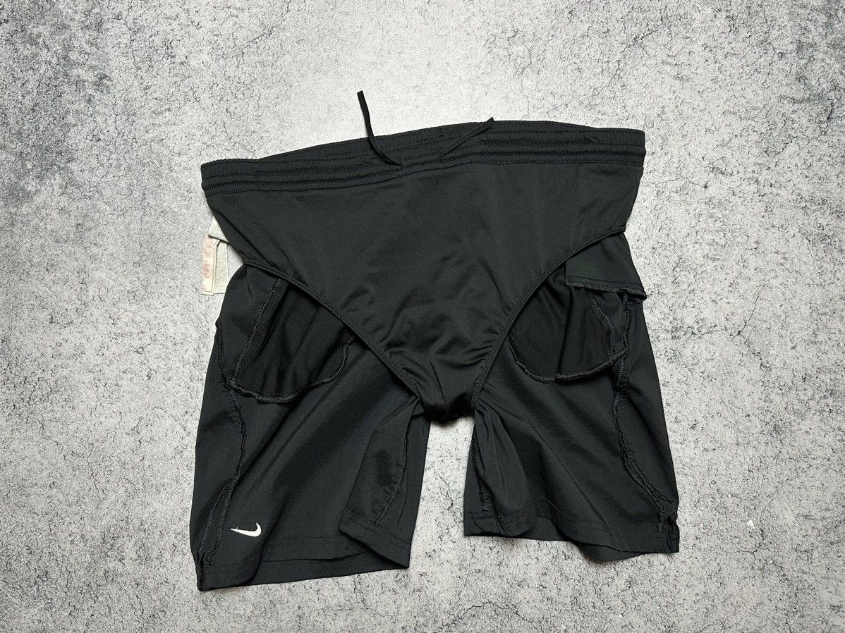 Vintage Vintage Nike Dri-Fit Swoosh Shorts Size M-L Y2K Drill Size US 34 / EU 50 - 9 Thumbnail