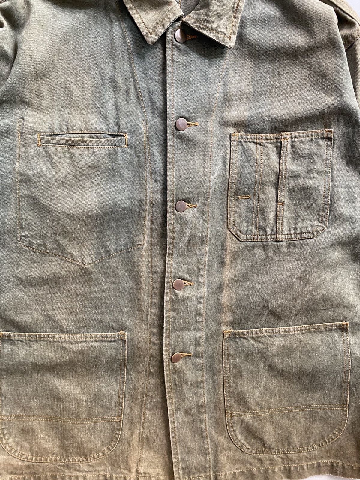 If Six Was Nine × Japanese Brand DOPE🔥Vtg 70s PUNe 🇯🇵 Made Denim 4 Pockets Chore Jacket Size US XL / EU 56 / 4 - 17 Thumbnail