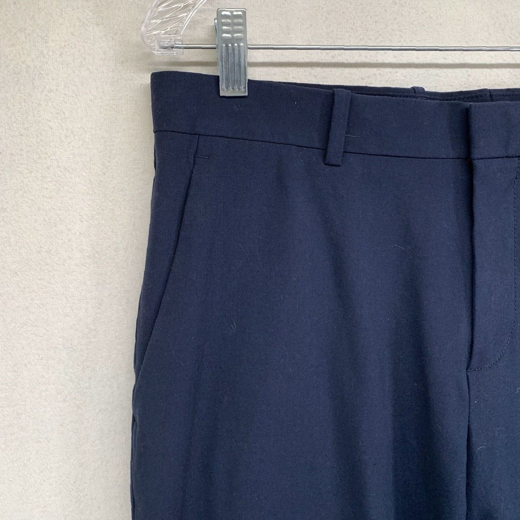Perry Ellis Perry Ellis Mens Slim Fit Dress Pants - Flat Front, Stretch Knit, Size 36 x 32, Blue, Business Casual, Regular, Men Size US 32 / EU 48 - 5 Thumbnail