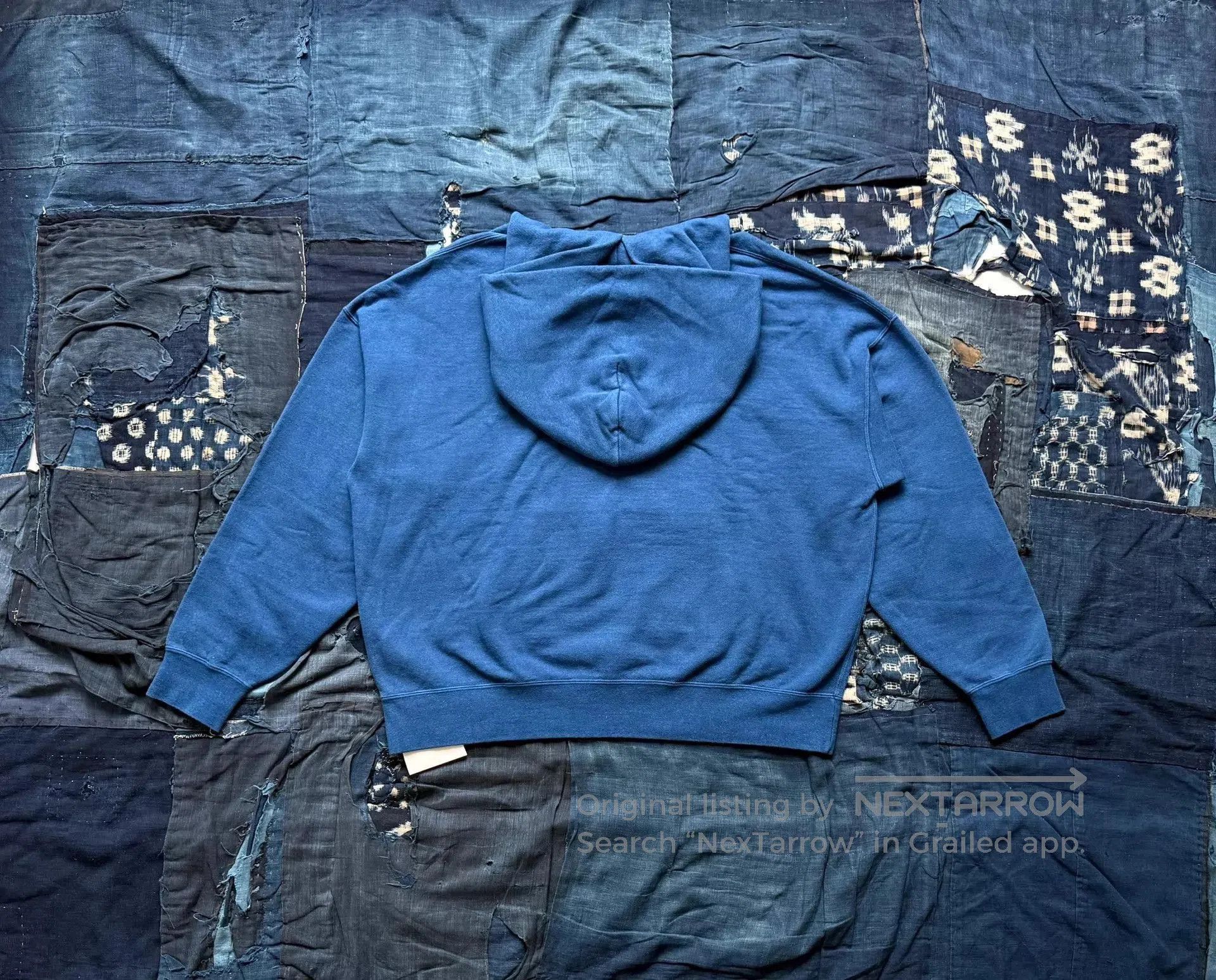 Visvim Blue Hoodie with Front Pocket . Size US M / EU 48-50 / 2 - 2 Thumbnail