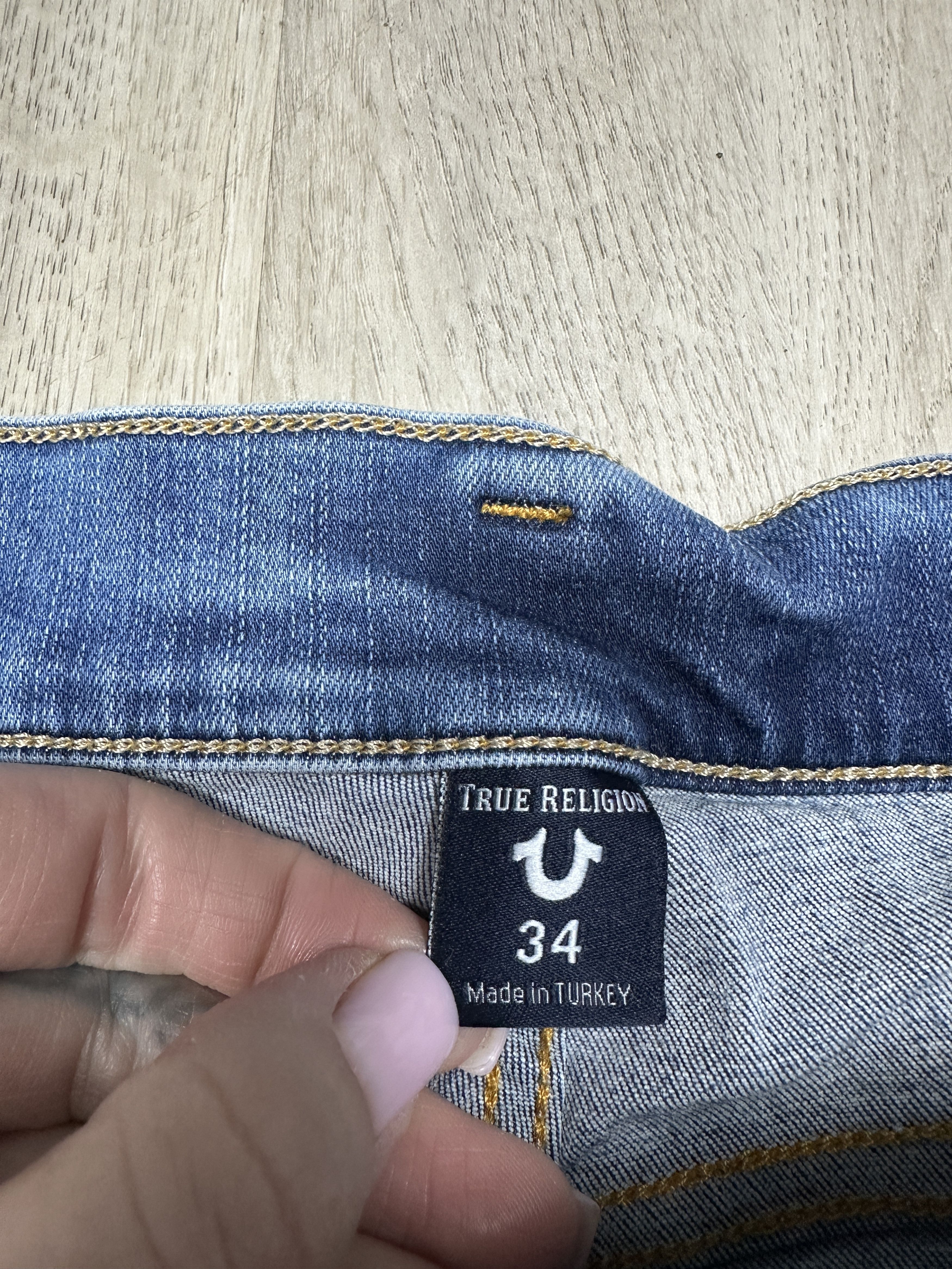 True Religion True Religion Mens Distressed Denim Pants Jeans Size US 34 / EU 50 - 6 Thumbnail