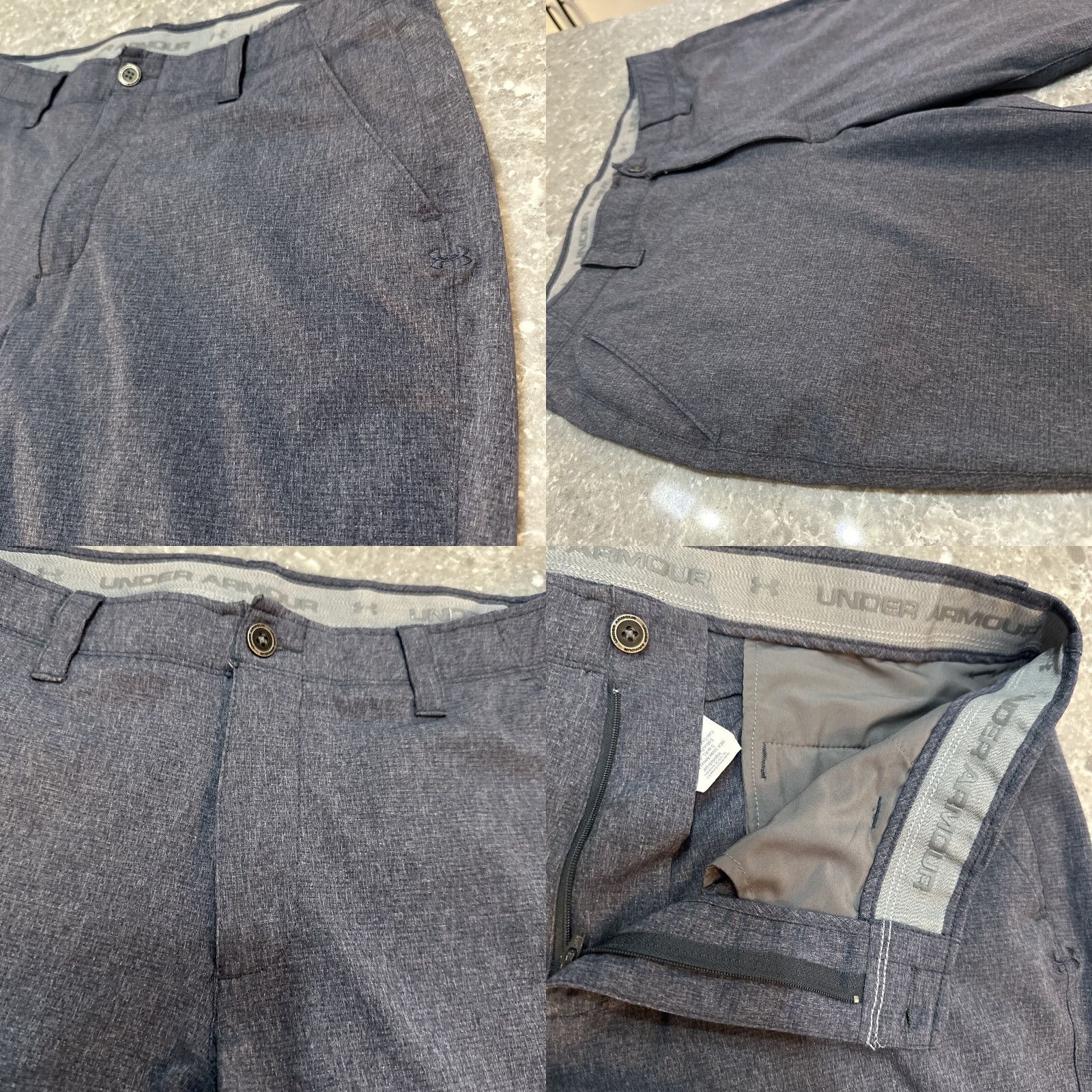 Under Armour Under Armour Pants Mens 36x32 Gray Lightweight Chino Straight Leg All Season Gear Logo Casual Size US 36 / EU 52 - 8 Thumbnail