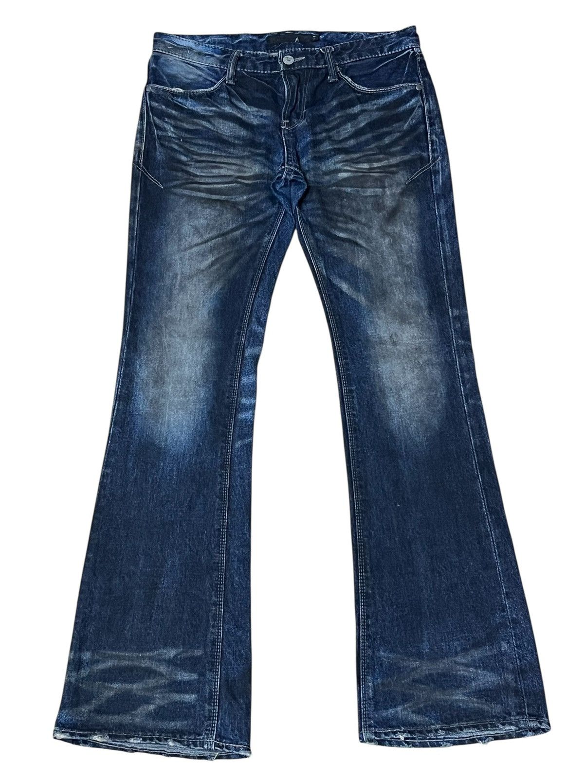 GOSTAR DE FUGA Japanese fashion FUGA/GOSTAR DE FUGA whiskers flared jeans Size US 31 - 2 Thumbnail