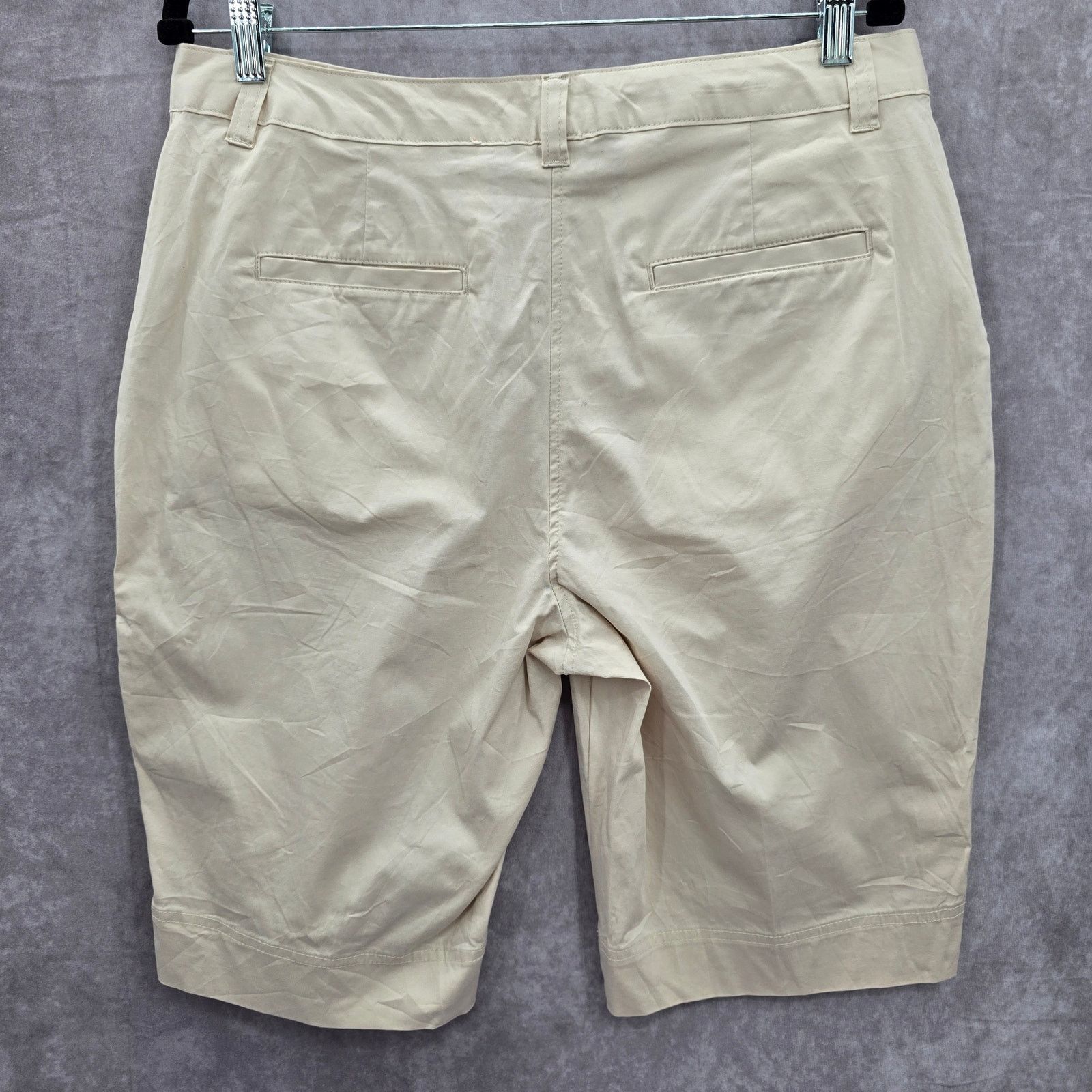Other Kim Rogers Tan Bermuda Flat Front Bottoms Cotton Plus 14 Size 36" / US 14 / IT 50 - 2 Thumbnail