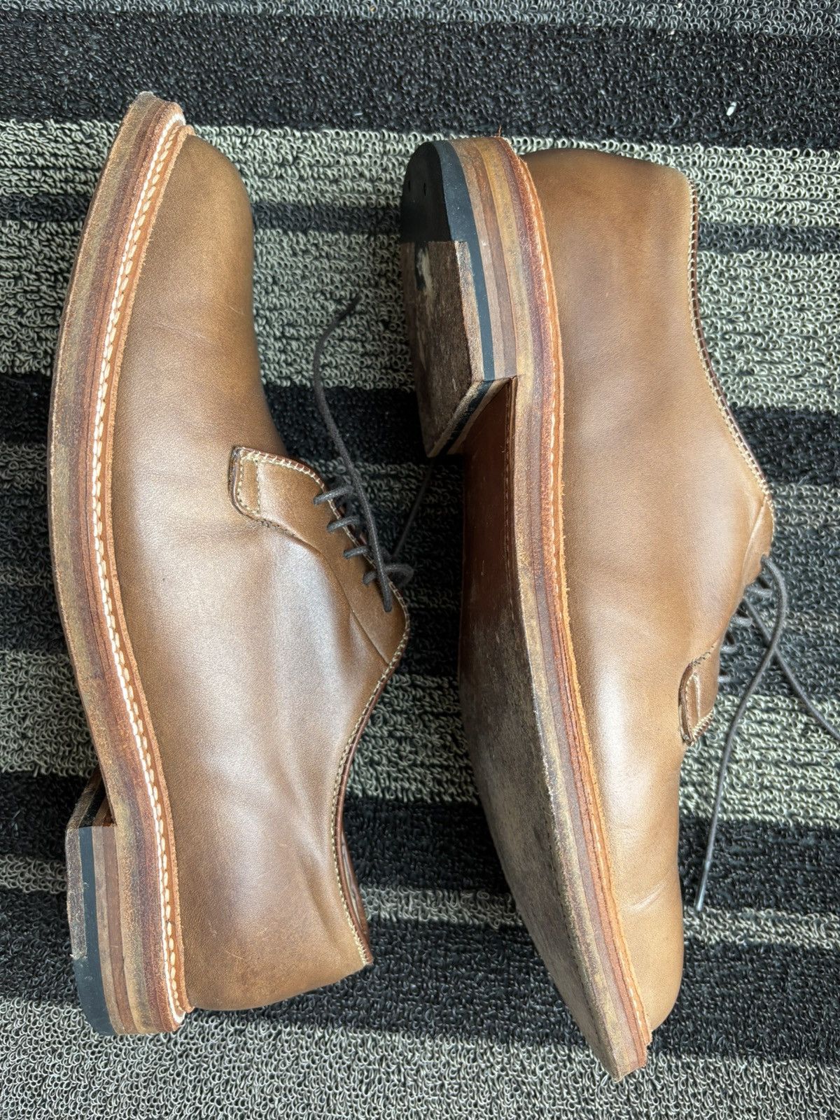 Alden Alden natural chromexcel plain toe blucher Size US 8.5 / EU 41-42 - 2 Thumbnail