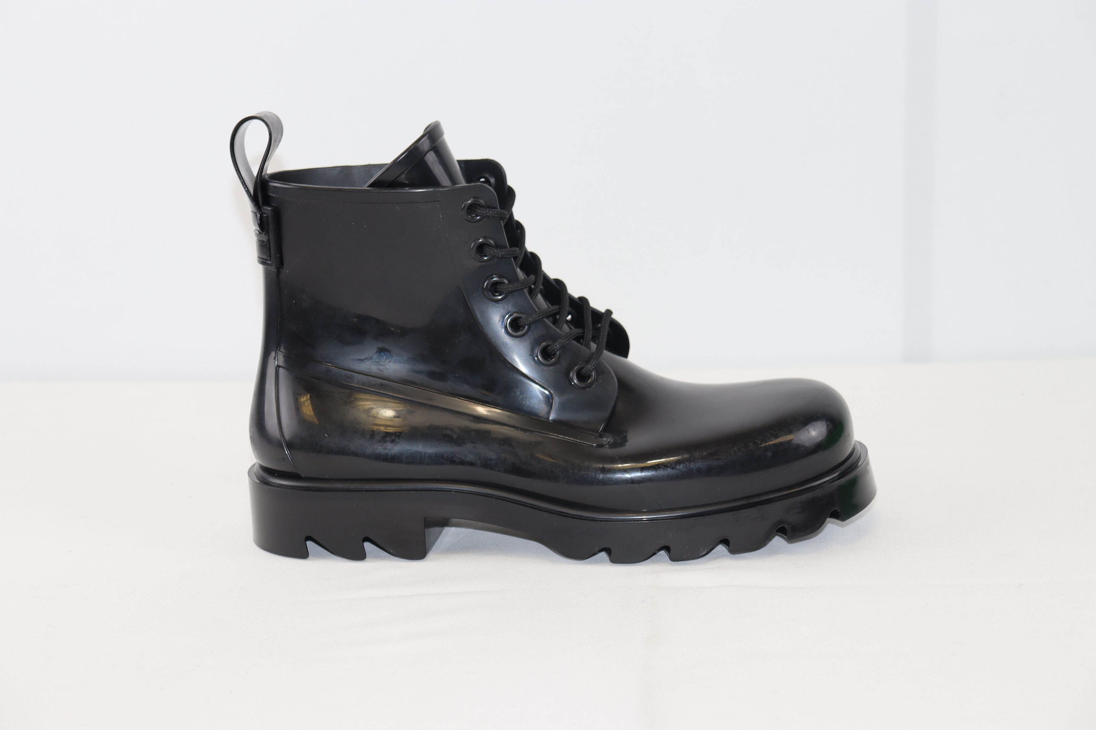 Bottega Veneta o1rshd1 Strider Shiny Rubber Boots in Black Size US 11 / EU 44 - 5 Thumbnail