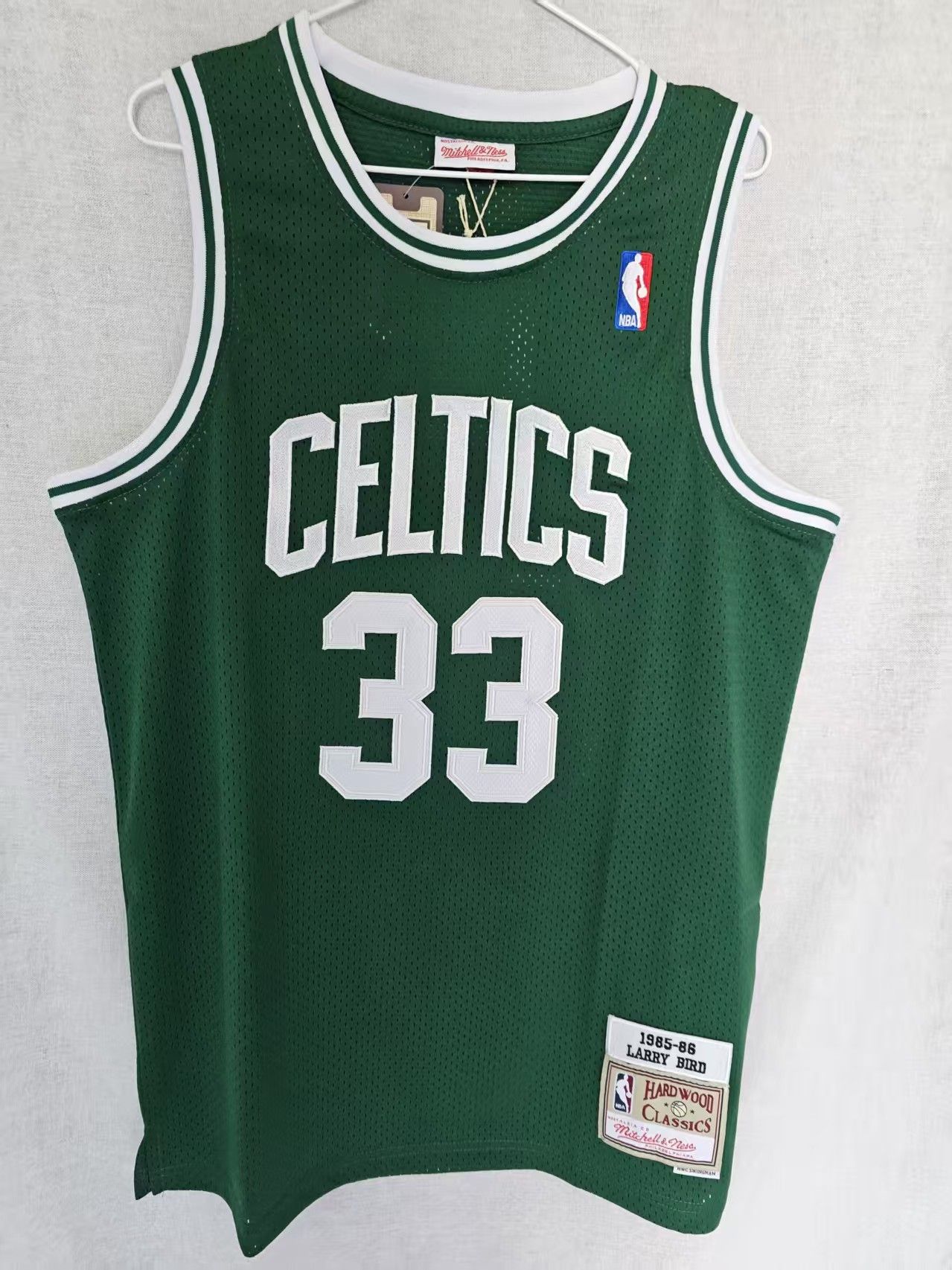 NBA Larry Bird Jersey Boston Celtics Double Stitched Size US XL / EU 56 / 4 - 1 Thumbnail