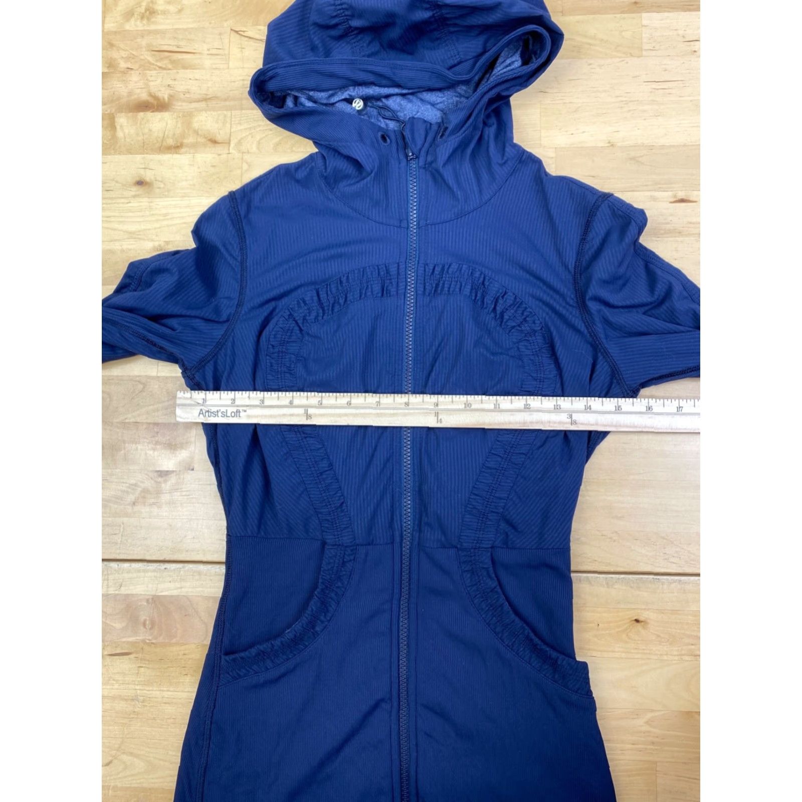 Lululemon Lululemon Dance Studio Jacket Blue Reversible Hooded Full Zip Size 4 Women Activewear Jacket Size S / US 4 / IT 40 - 5 Thumbnail