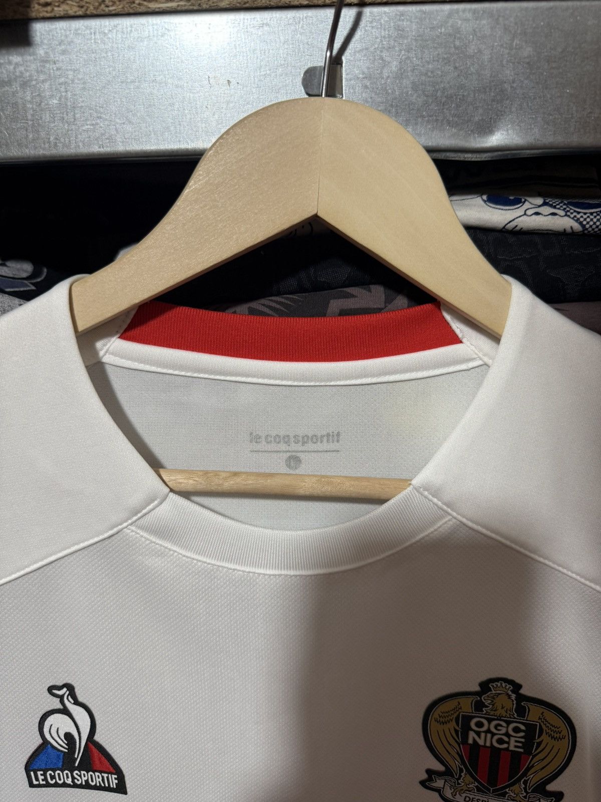 Le Coq Sportif Le Coq Spotif OGC Nice 2023 2024 Away Football Soccer Jersey Size US L / EU 52-54 / 3 - 5 Thumbnail