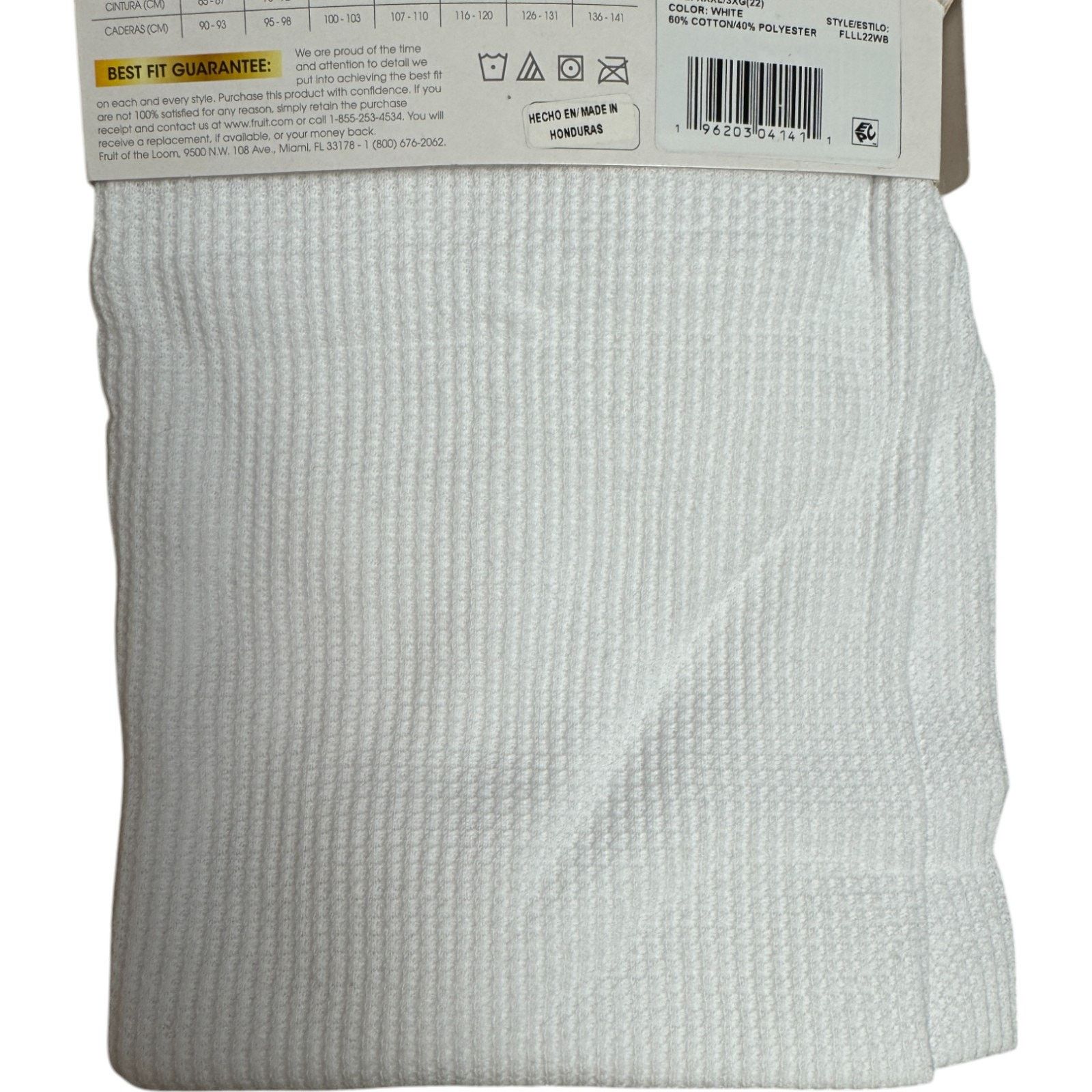 Fruit Of The Loom FRUIT of the LOOM Womens XXXL (22) Thermal Bottoms White Size 34" / US 12 / IT 48 - 2 Thumbnail