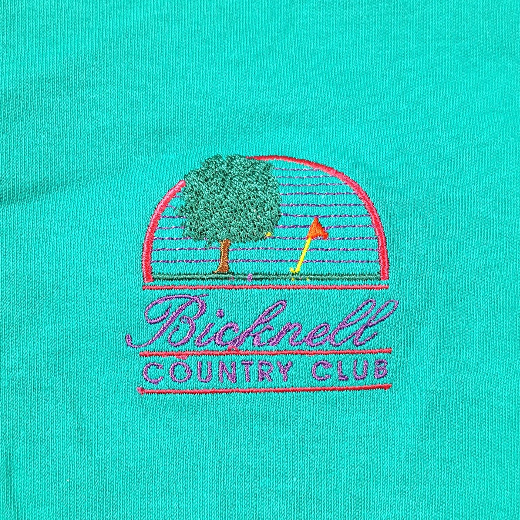 Vintage VINTAGE Vantage Polo Shirt Teal PGA Logo National University Golf Country Club Mens L Polo Blue 90s Casual Sports Shirt Size US L / EU 52-54 / 3 - 3 Thumbnail