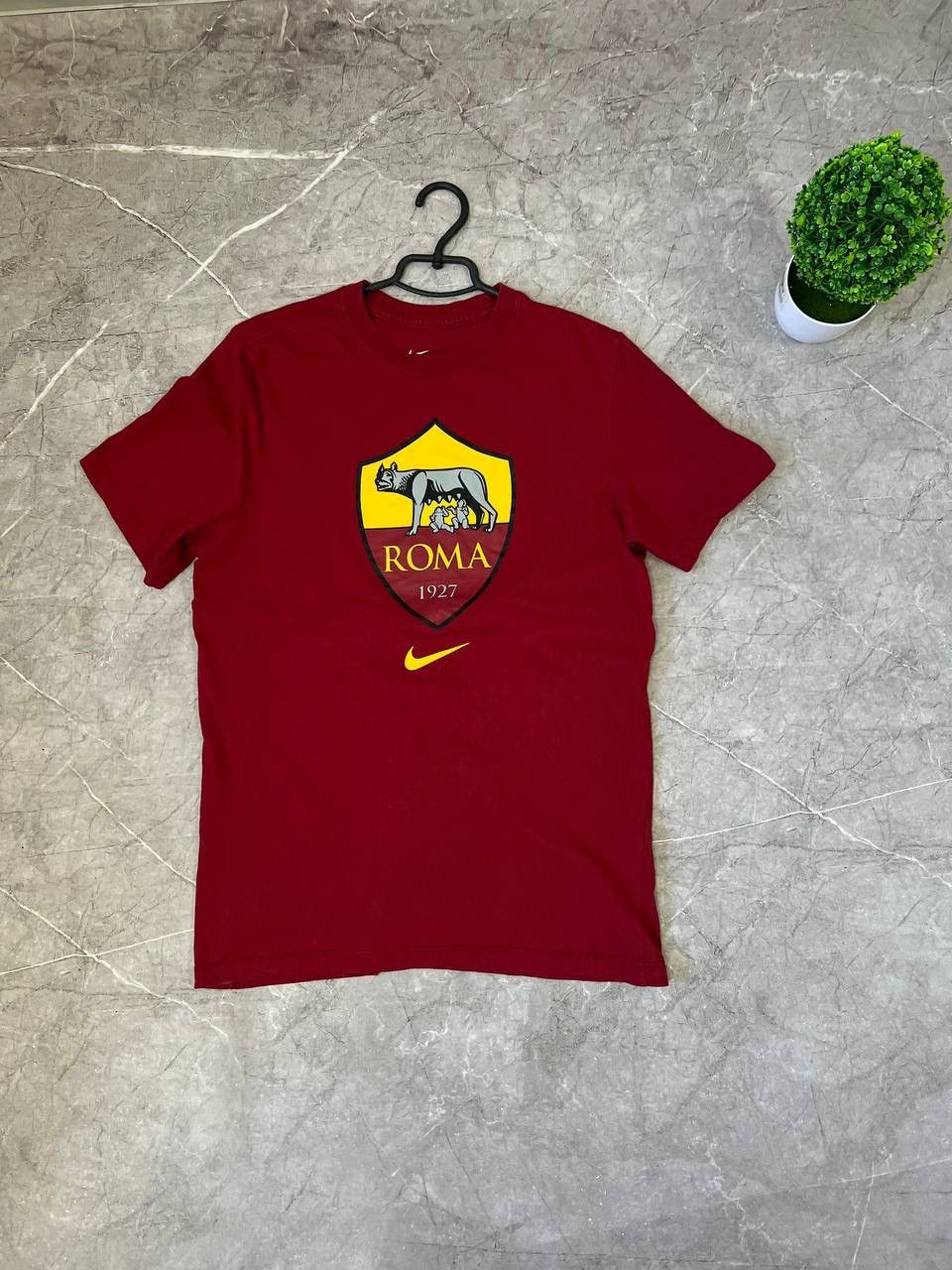 Nike AS Roma 2020/2021 Cotton Nike Maglia T shirt Football Red M Size US M / EU 48-50 / 2 - 1 Thumbnail