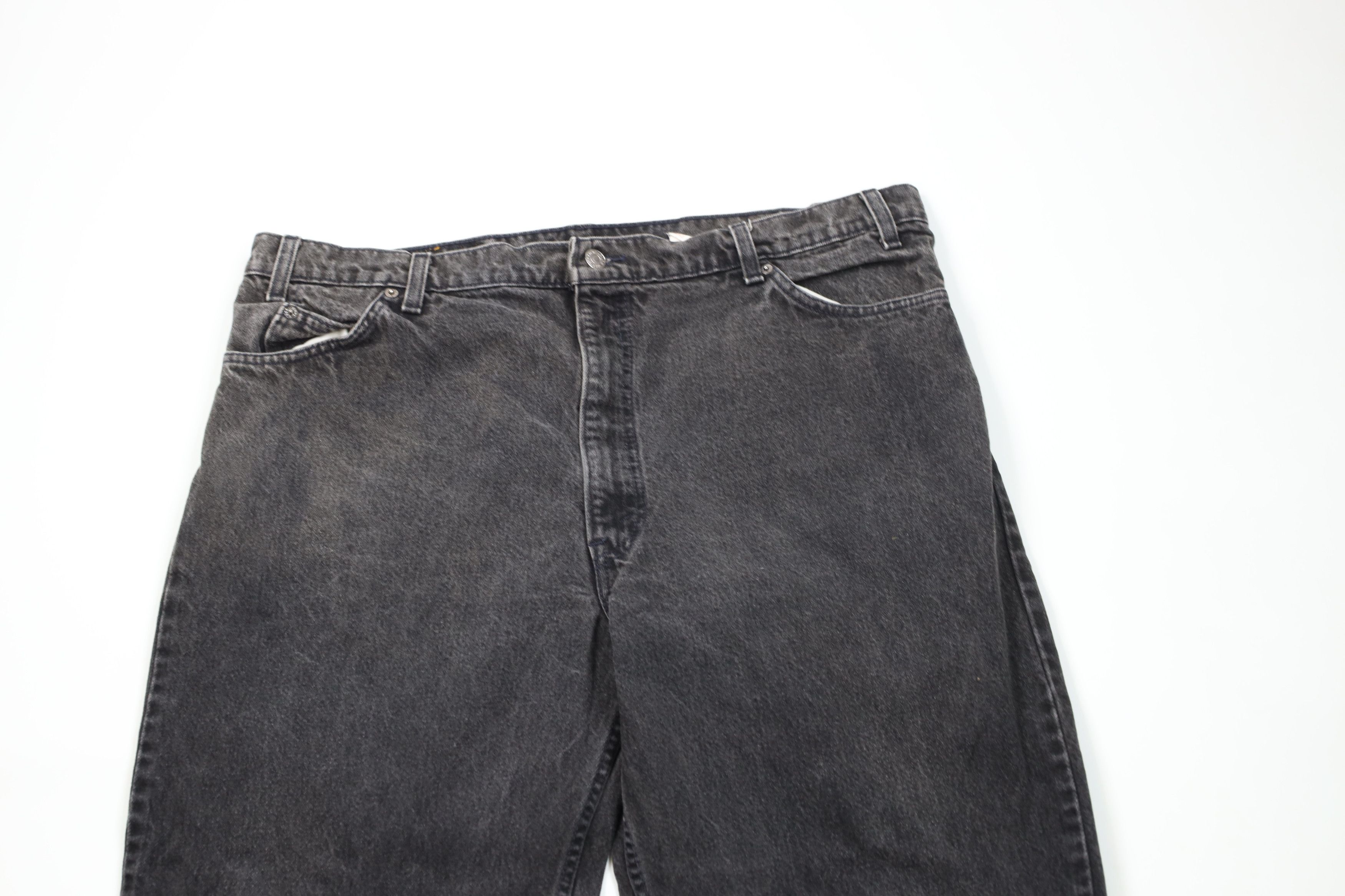 Levi's × Vintage Vintage 90s Levis 550 Orange Tab Tapered Leg Jeans Black USA Size US 40 / EU 56 - 2 Thumbnail