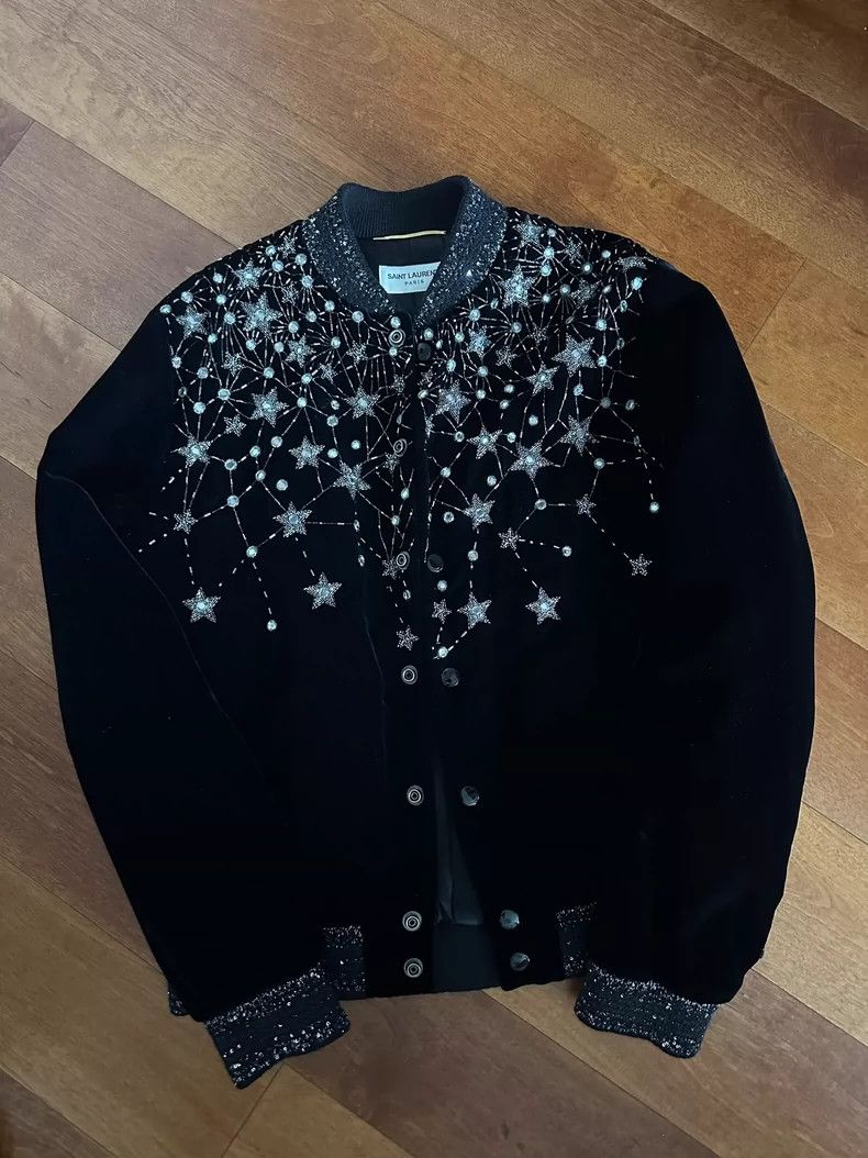 Yves Saint Laurent saint laurent Baby's breath jacket 2501-Nextarrow Size XS / US 0-2 / IT 36-38 - 3 Thumbnail