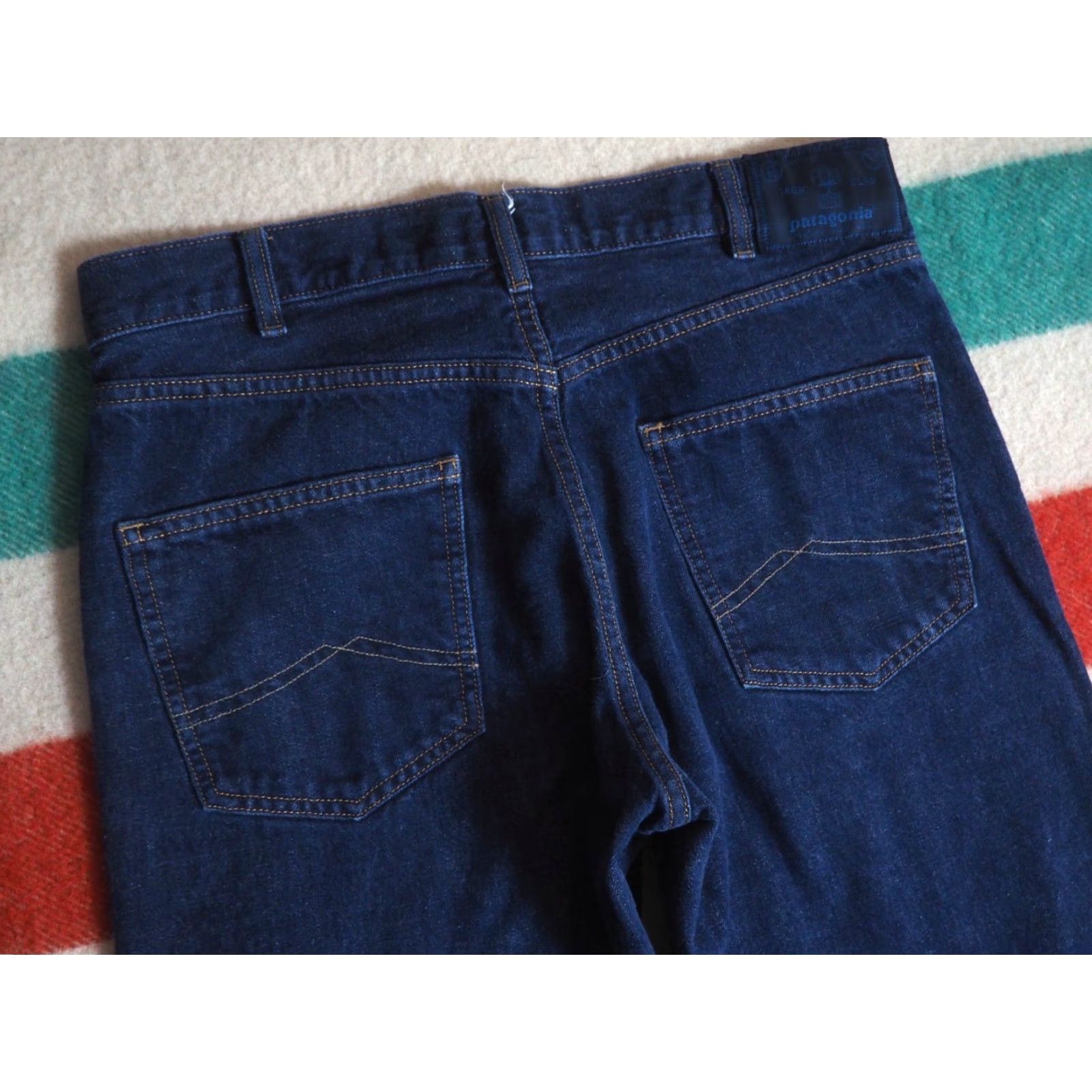 Patagonia VINTAGE Y2k 2000s Patagonia Iron Clad Jeans pants Straight Denim Blue 32x26 Mens Regular 32 Blue Denim Iron Clad Logs? Size US 32 / EU 48 - 3 Thumbnail